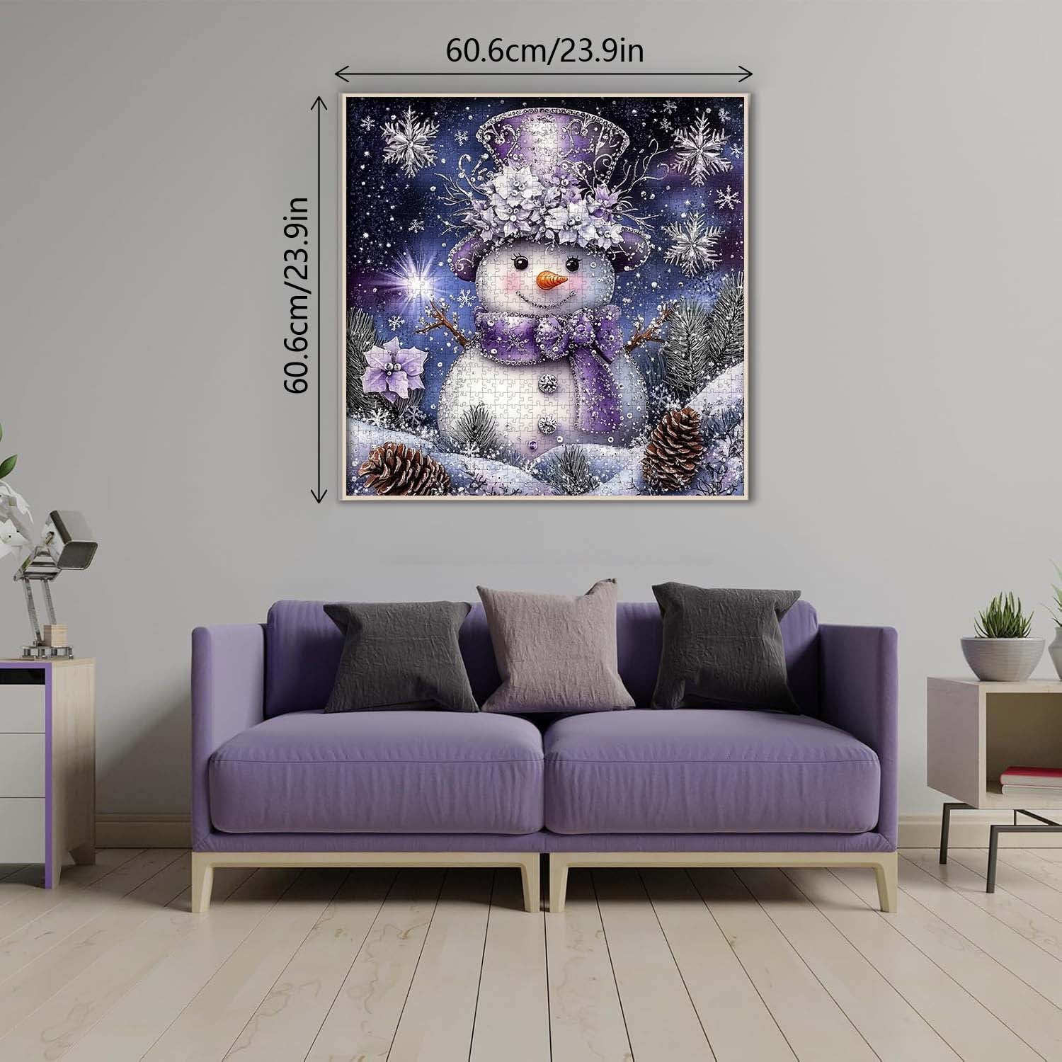 Sparkling Snowman Jigsaw Puzzle 1000 Pieces