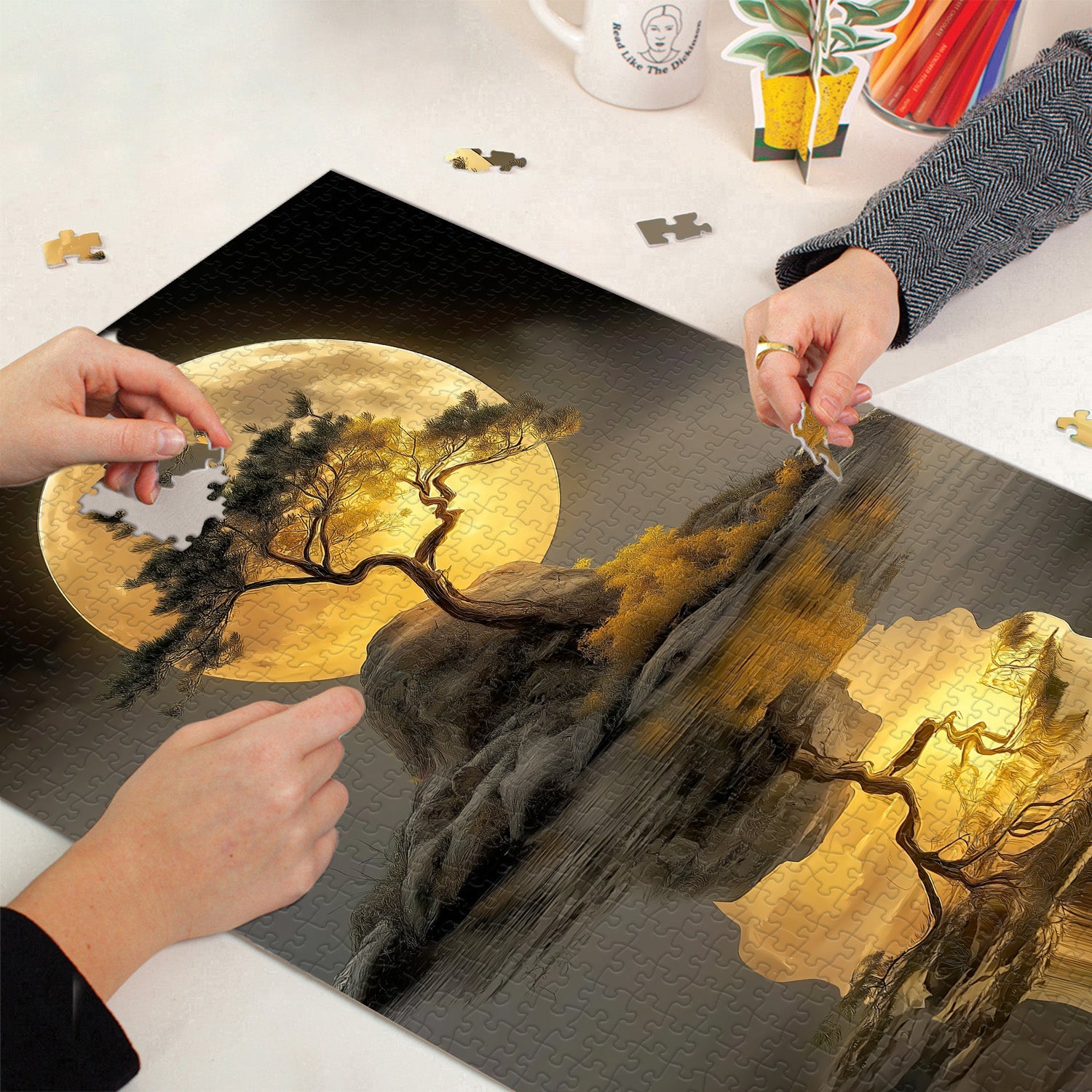 Moonlit Tree Jigsaw Puzzle 1000 Pieces