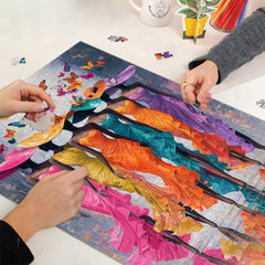 Puzzle Papillon et Muse 1000 pièces