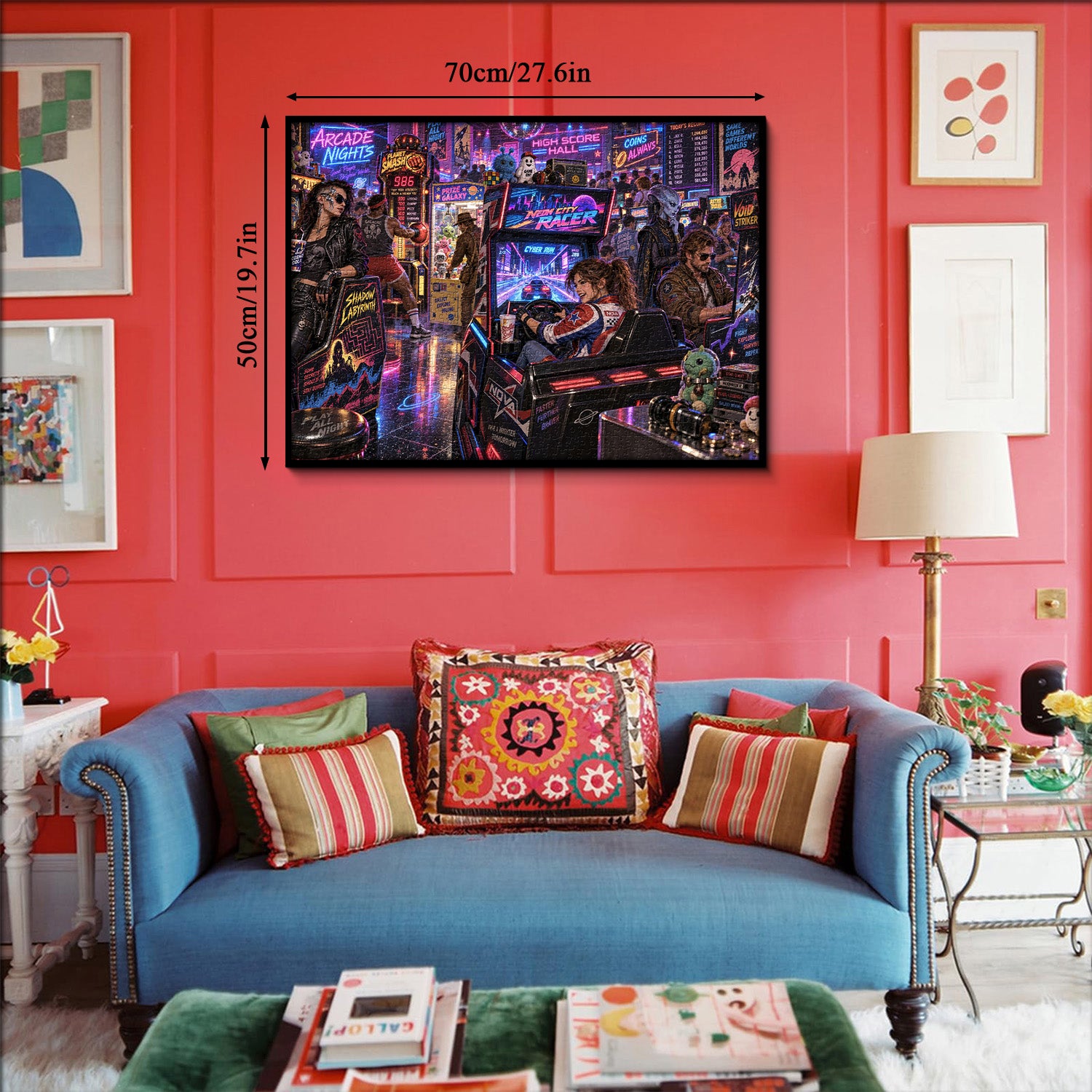 Neon Arcade Nights Jigsaw Puzzle 1000 Pieces