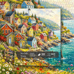Sea Isle Town Jigsaw Puzzle 1000 Pieces
