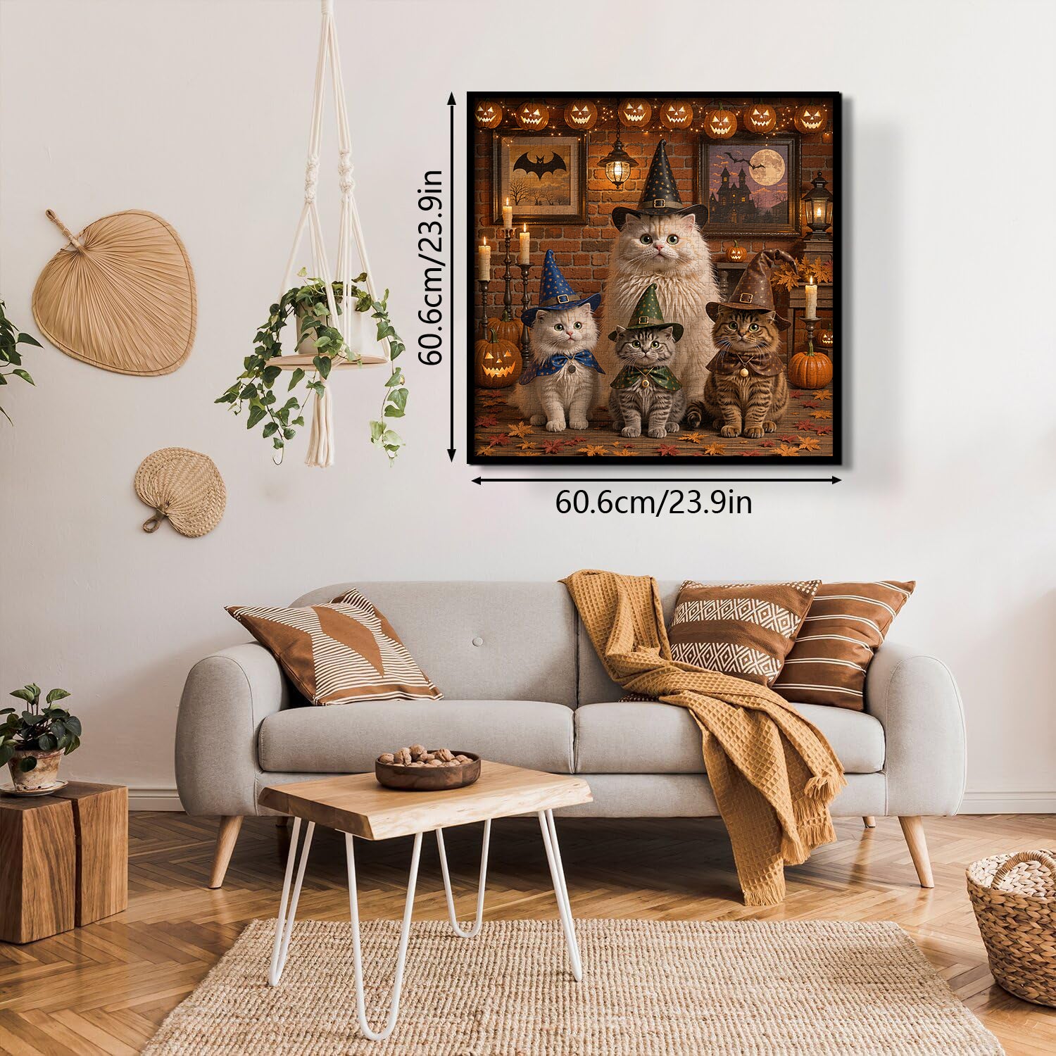 Puzzle magico del gattino di Halloween 1000 pezzi