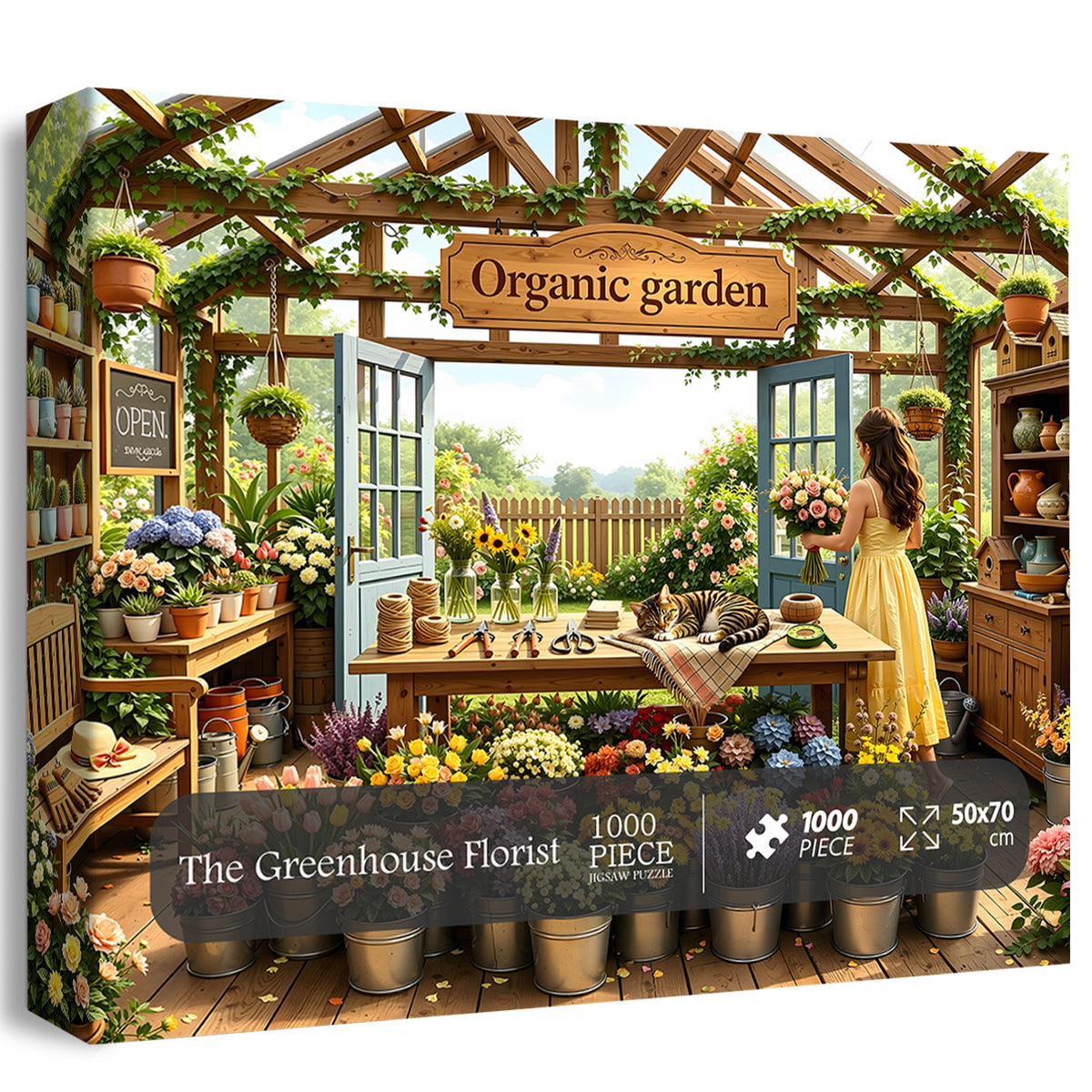 Puzzle Le Fleuriste de la Serre 1000 Pièces
