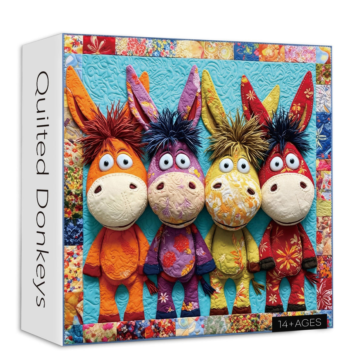 Gesteppte Esel Puzzle 1000 Teile