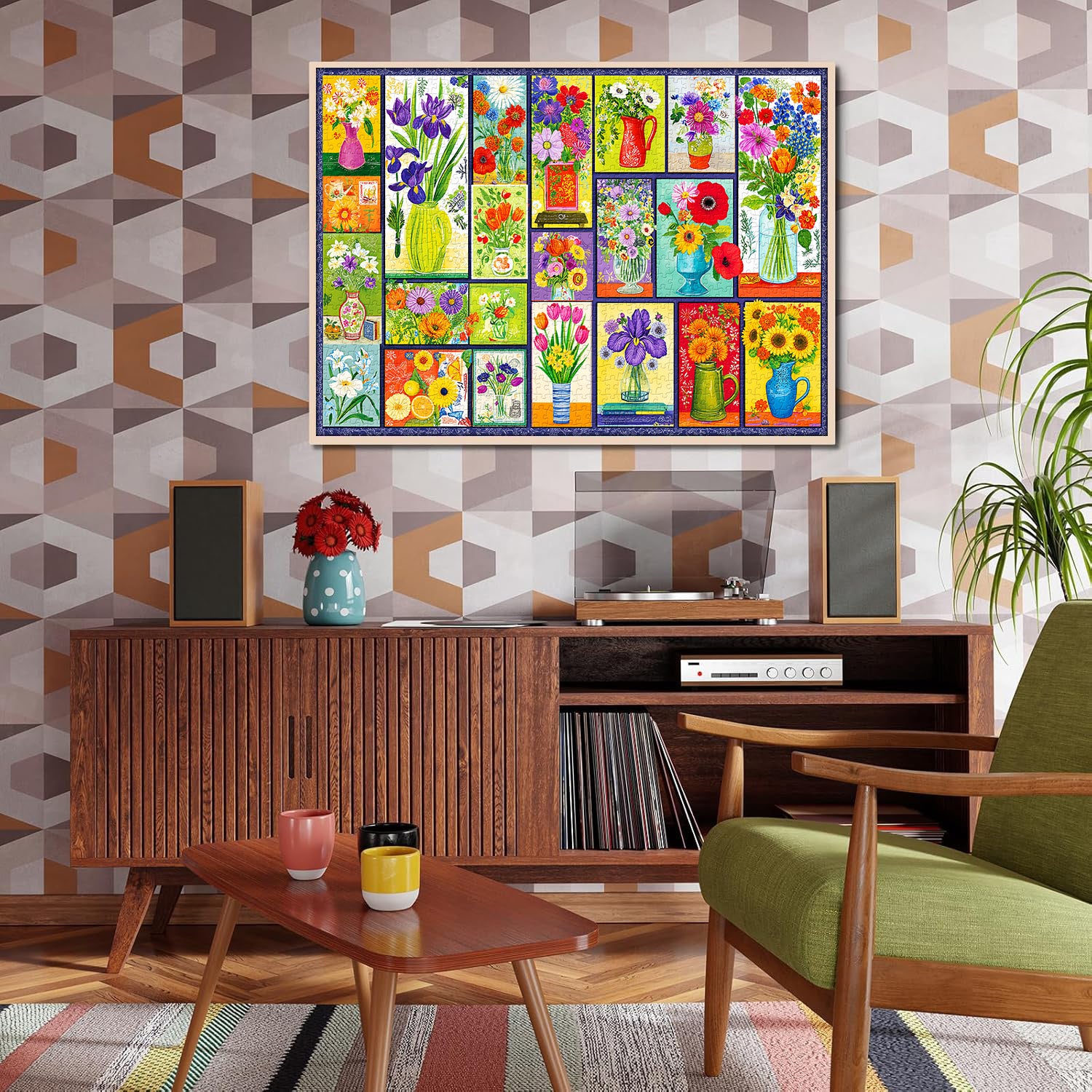Floral Collage Jigsaw Puzzle 1000 Pieces