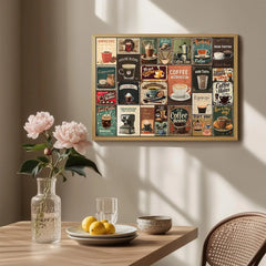 Vintage Coffee Collage Jigsaw Puzzle 1000 Pieces