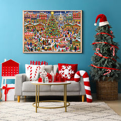 Christmas Town Square Jigsaw Puzzle 1000 Pieces