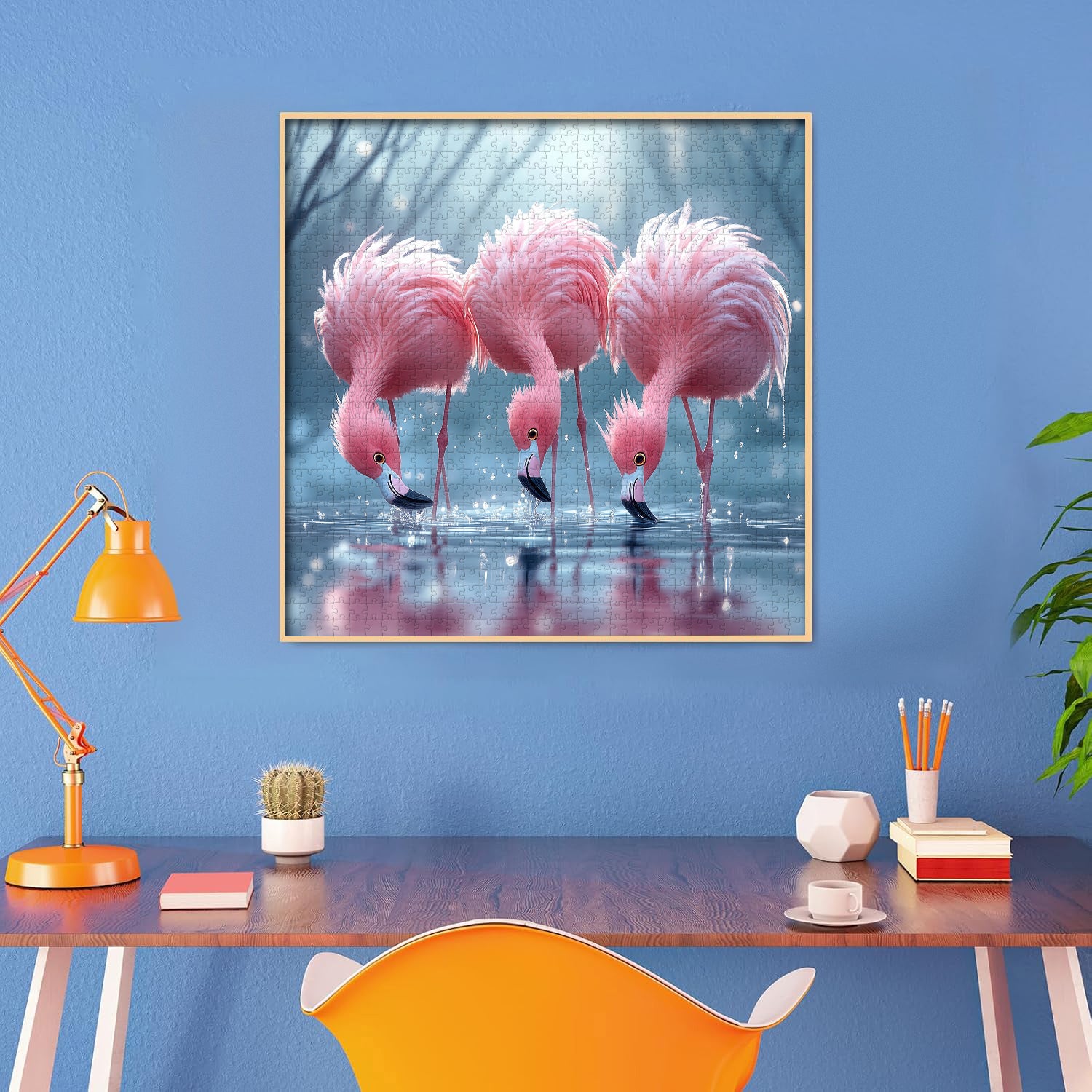 Blushing Flamingos Jigsaw Puzzle 1000 Pieces