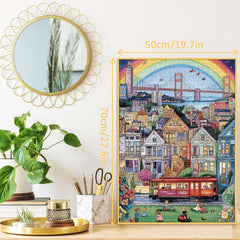 Colorful City Life Puzzle 1000 pièces