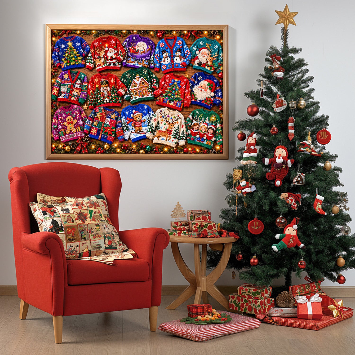 Puzzle du spectacle de pulls de Noël 1000 pièces