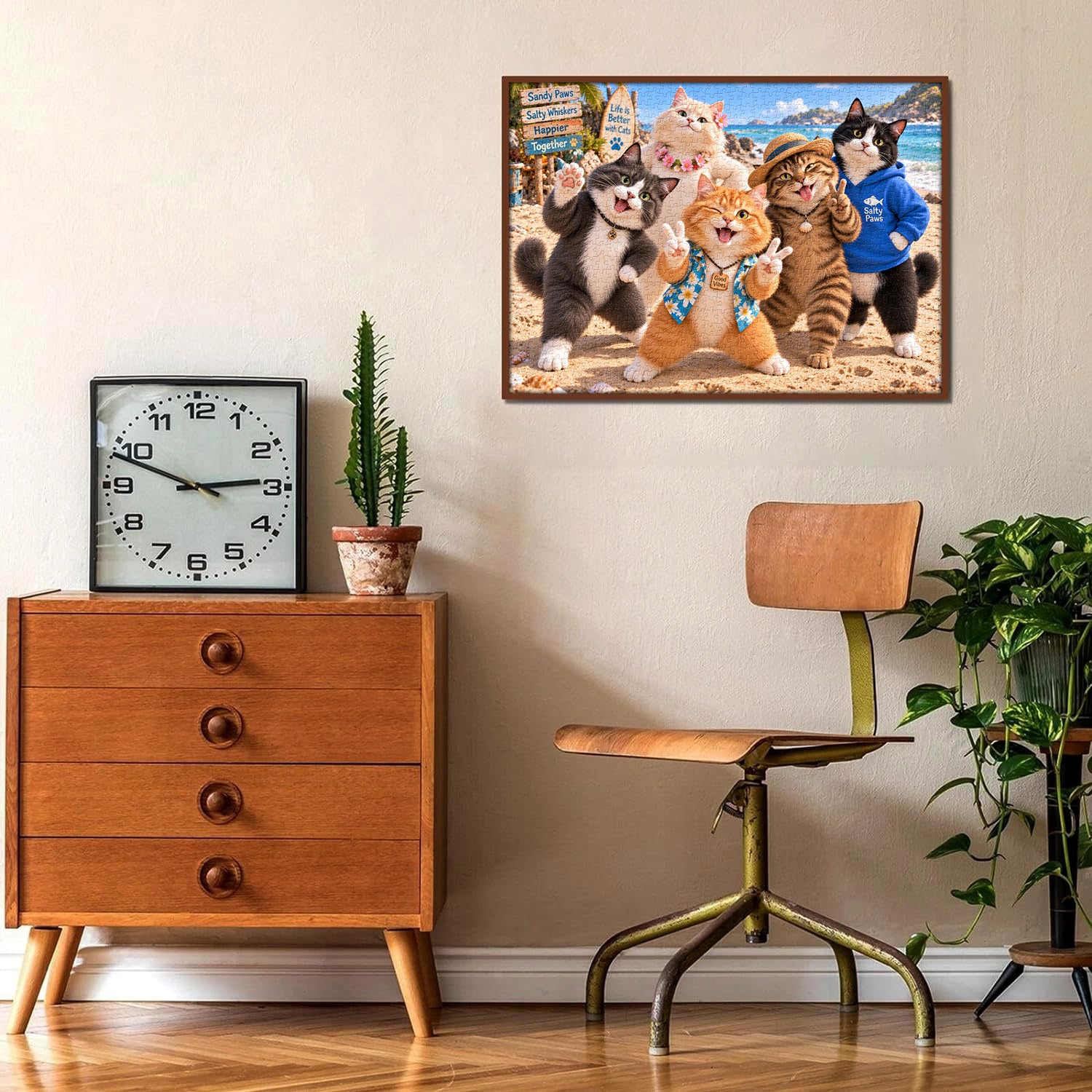 Beach Cat Crew Jigsaw Puzzle 1000 Pieces