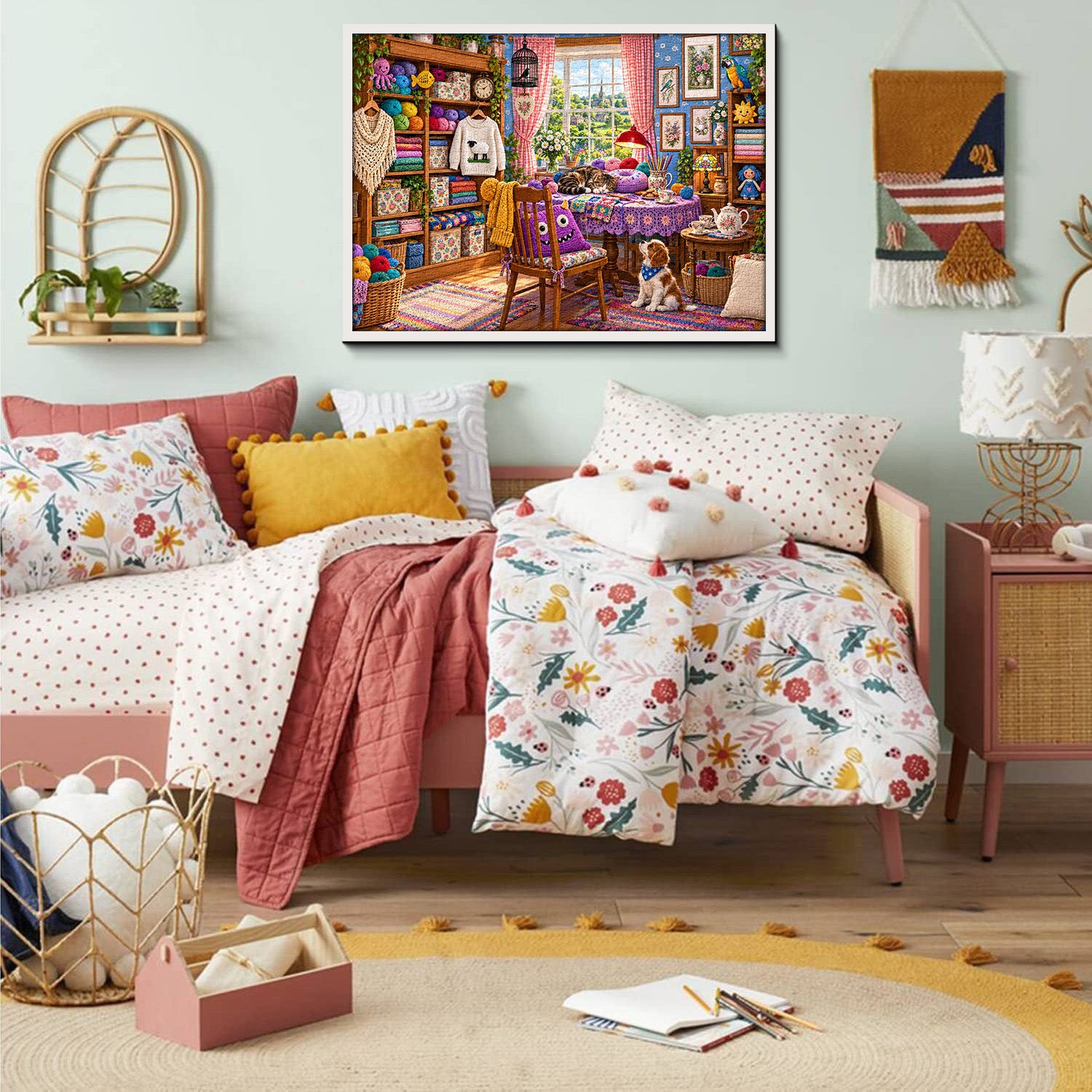 Cozy Knit Nook Jigsaw Puzzle 1000 Pieces