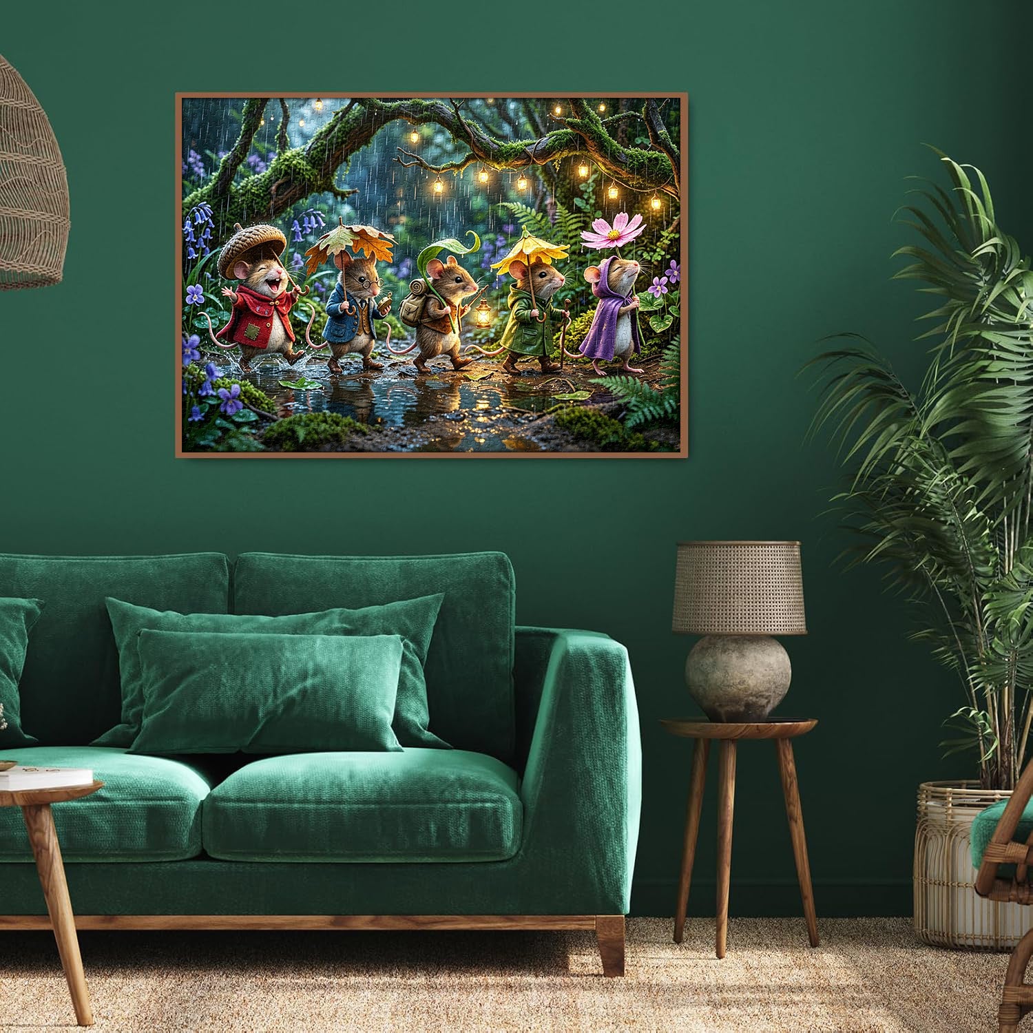 Pequeños Aventureros bajo la Lluvia Puzzle 1000 Piezas