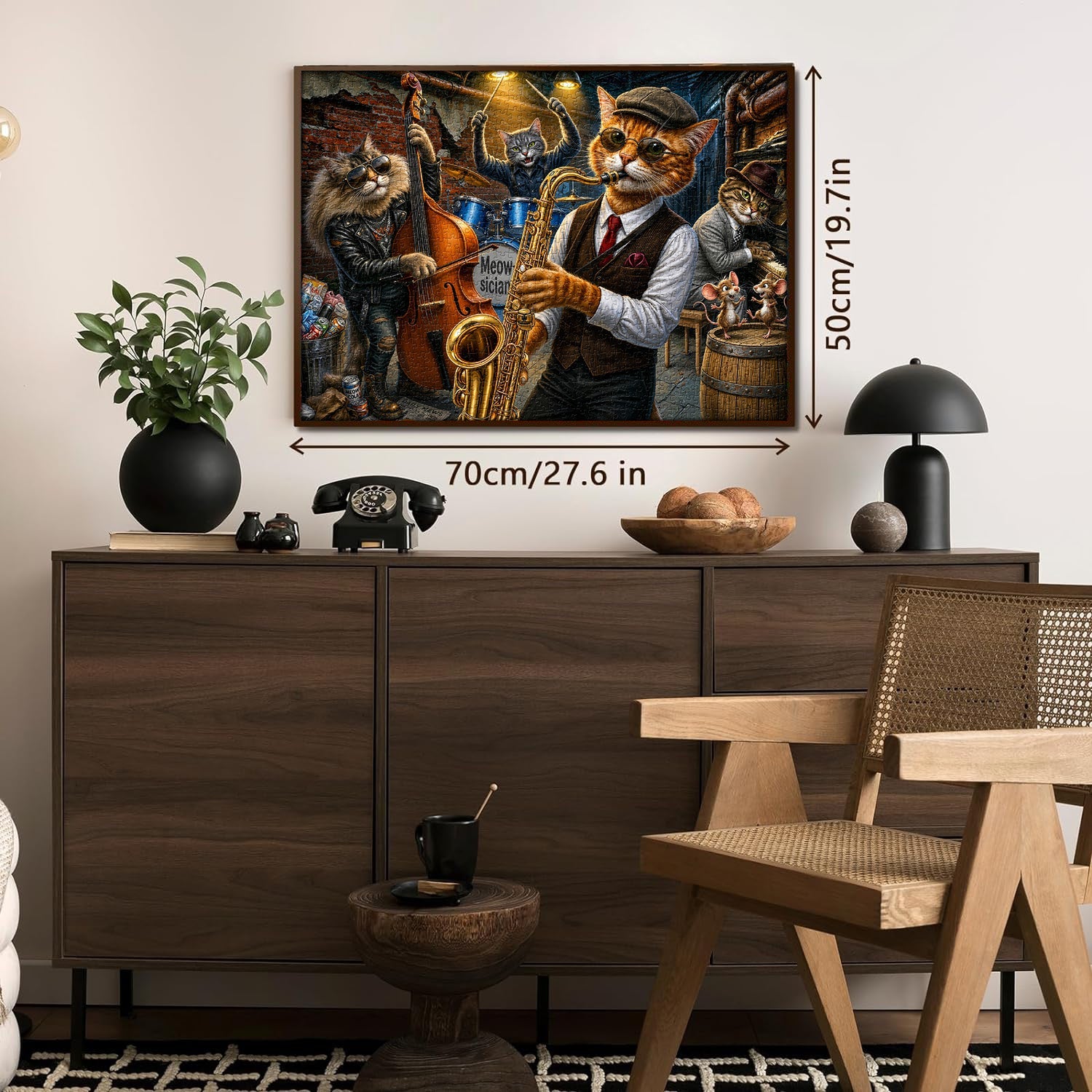 Street Jazz Cats Jigsaw Puzzle 1000 Pieces
