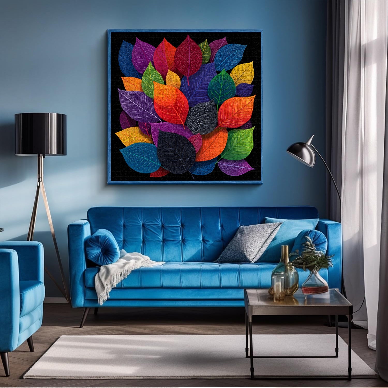 Feuilles colorées puzzle 1000 pièces