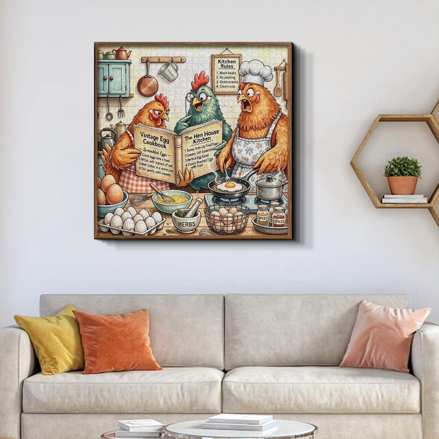 Cluck Cookery Jigsaw Puzzle 1000 Pieces