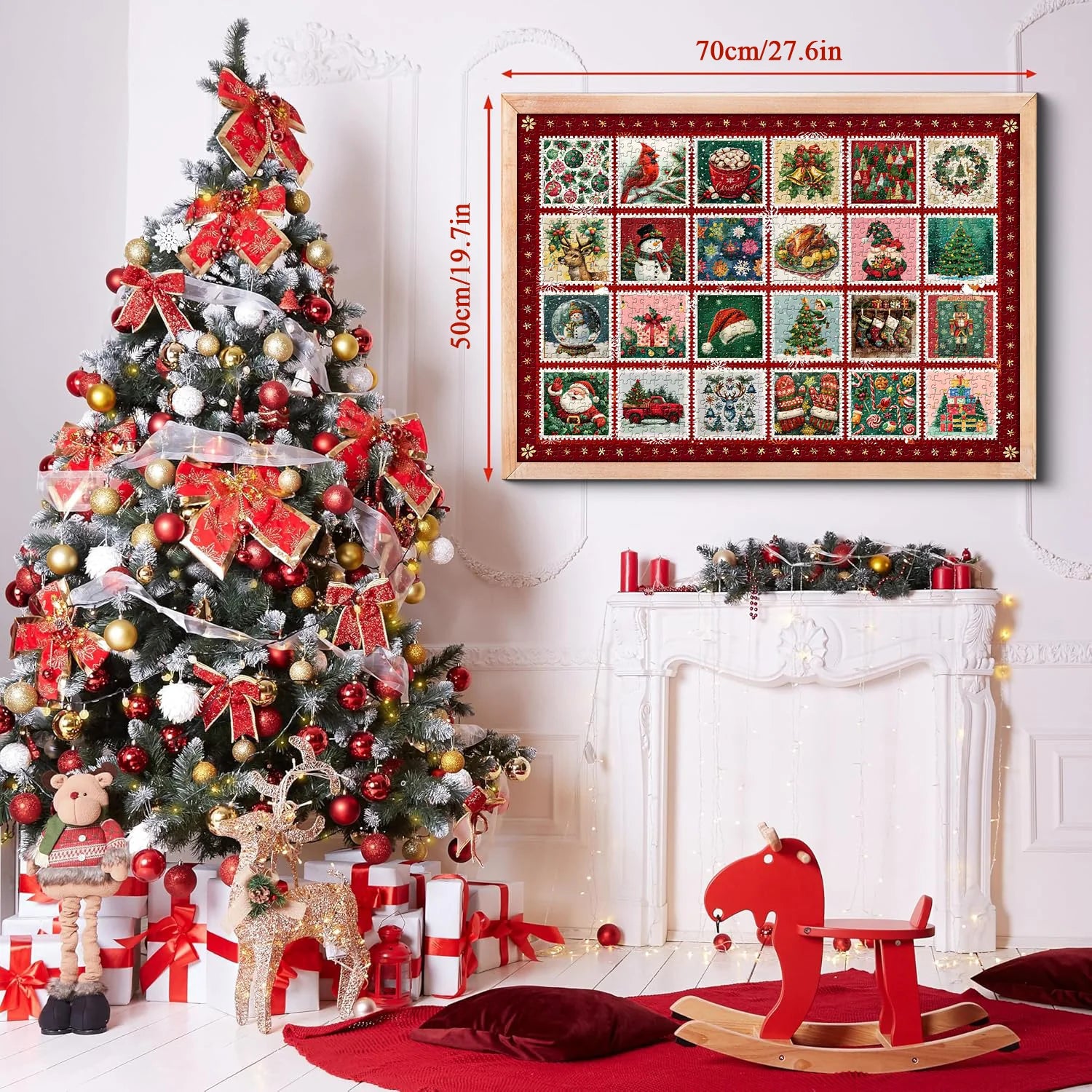 Stamps natalizio puzzle puzzle 1000 pezzo