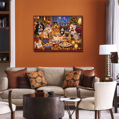 Christmas Pet Party Jigsaw Puzzle 1000 Pieces