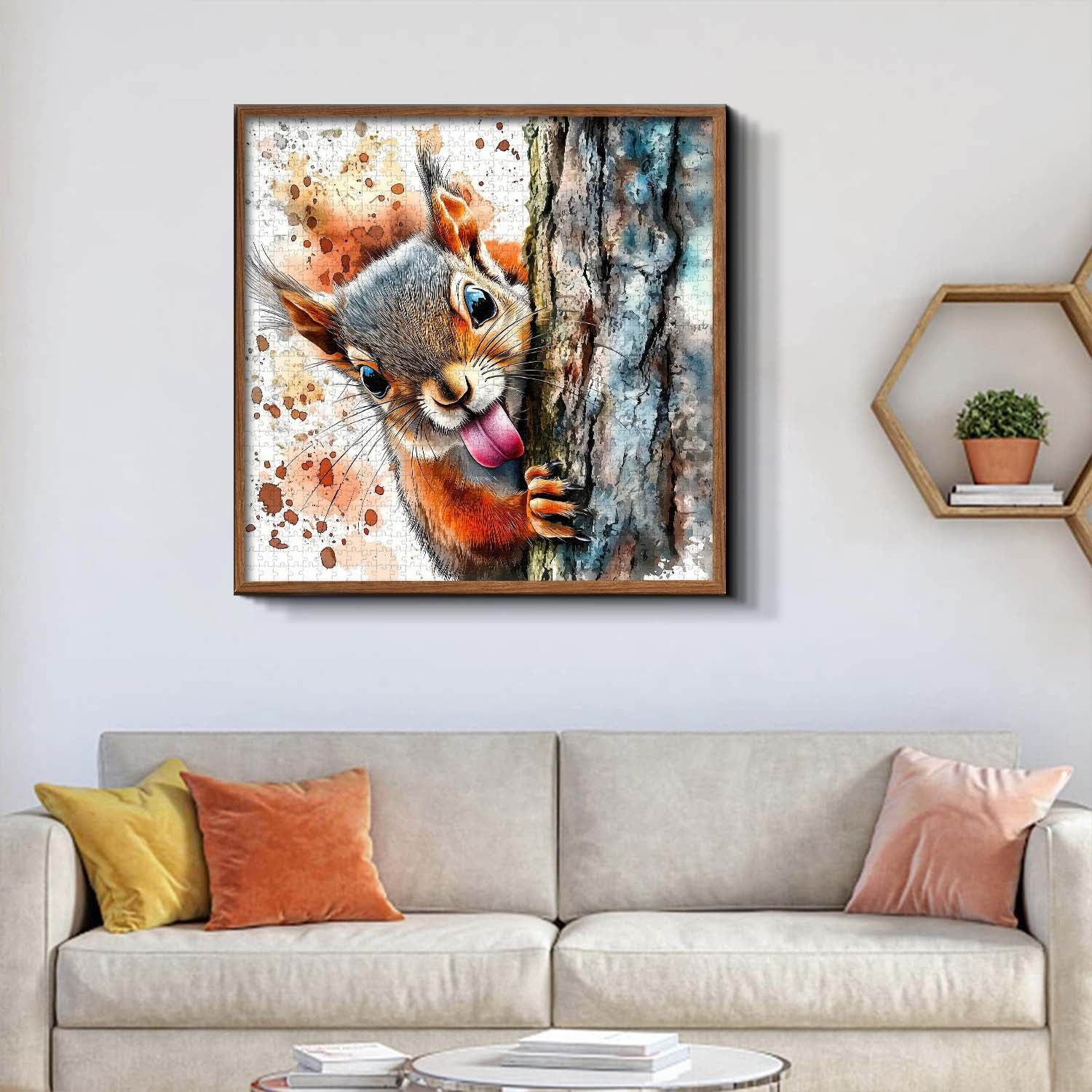 Puzzle dello scoiattolo dispettoso 1000 pezzi