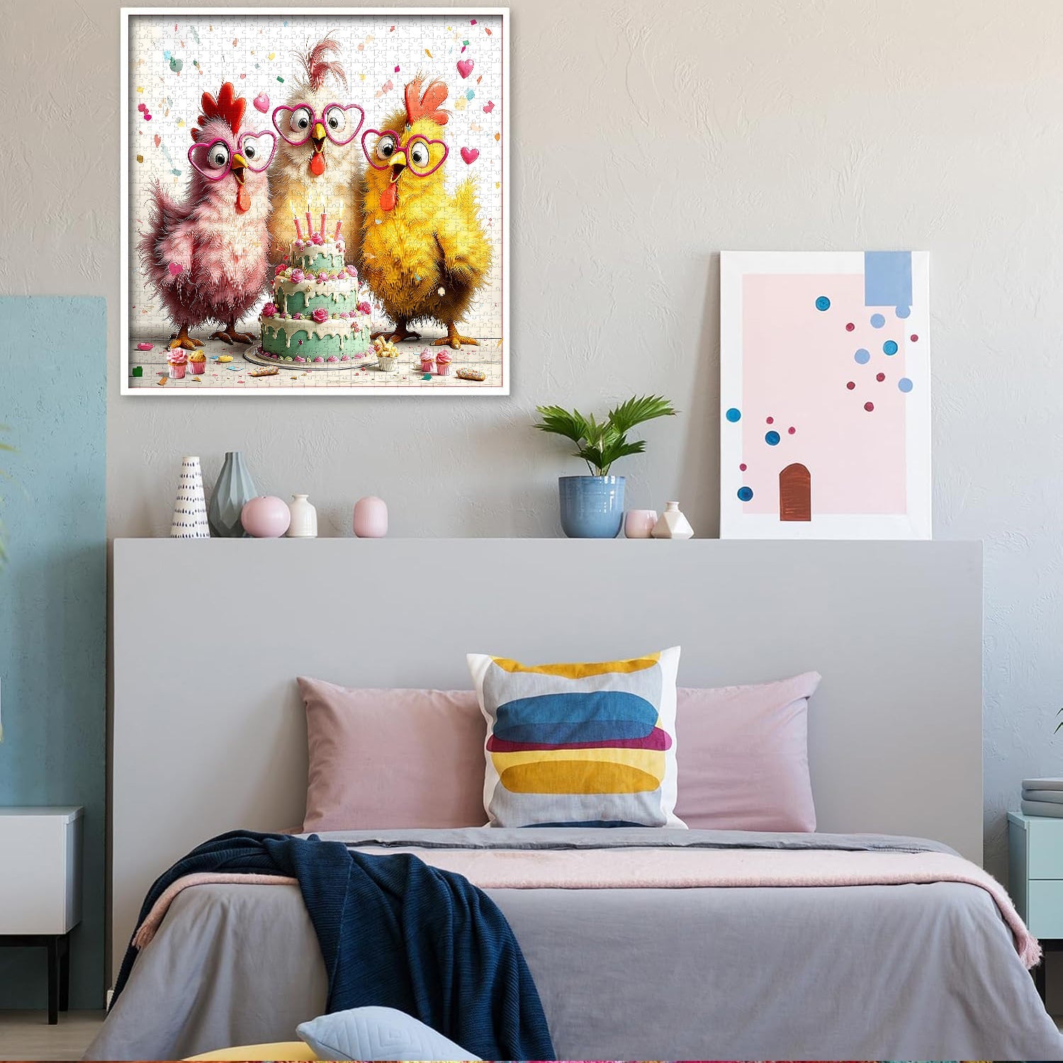 Puzzle di compleanno di pollo Bash 1000 pezzi
