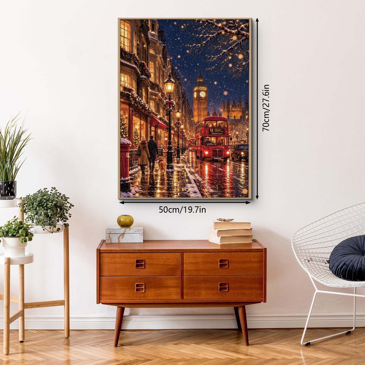 London Snowy Night Jigsaw Puzzle 1000 Pieces