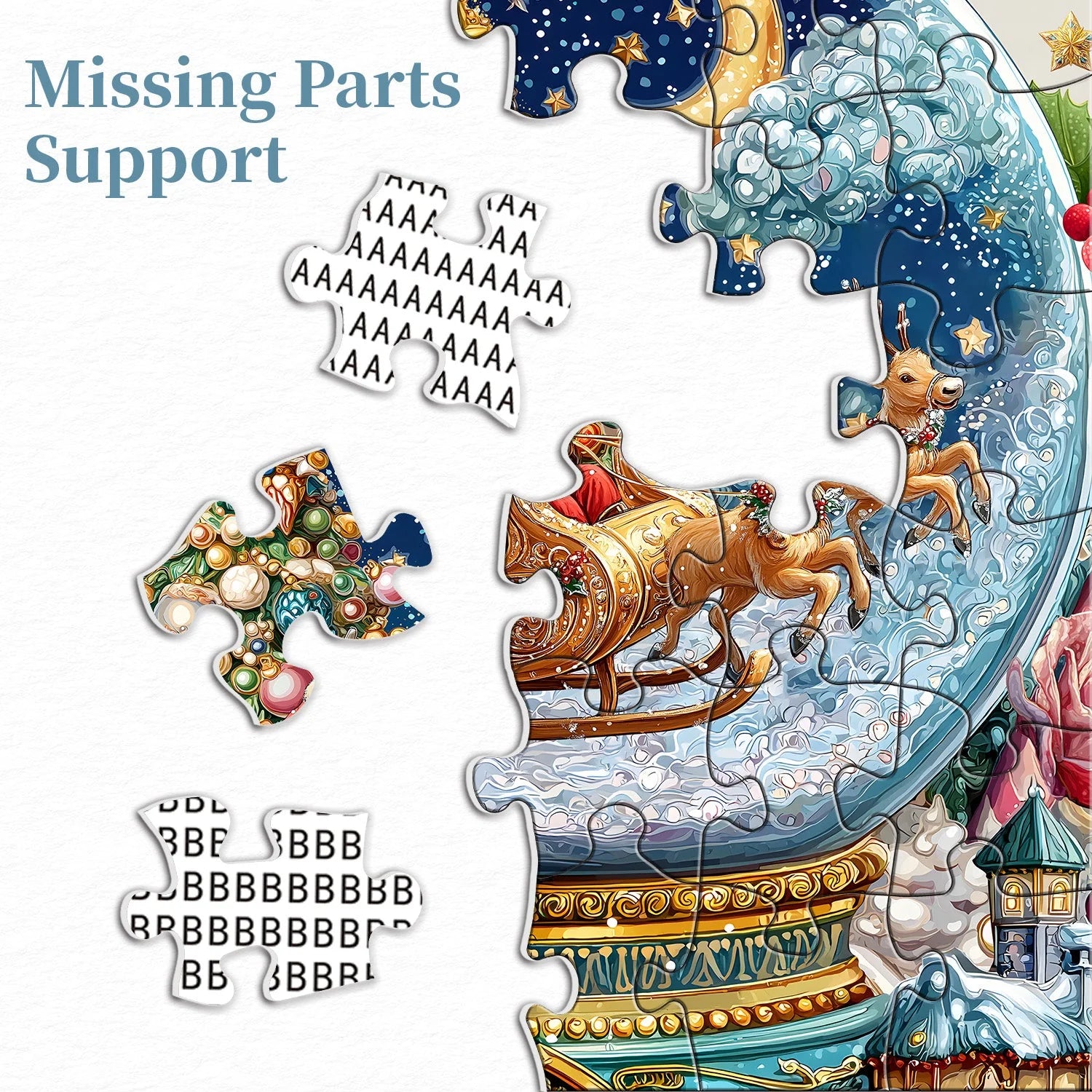 Christmas Crystal Ball Jigsaw Puzzle 1000 Pieces