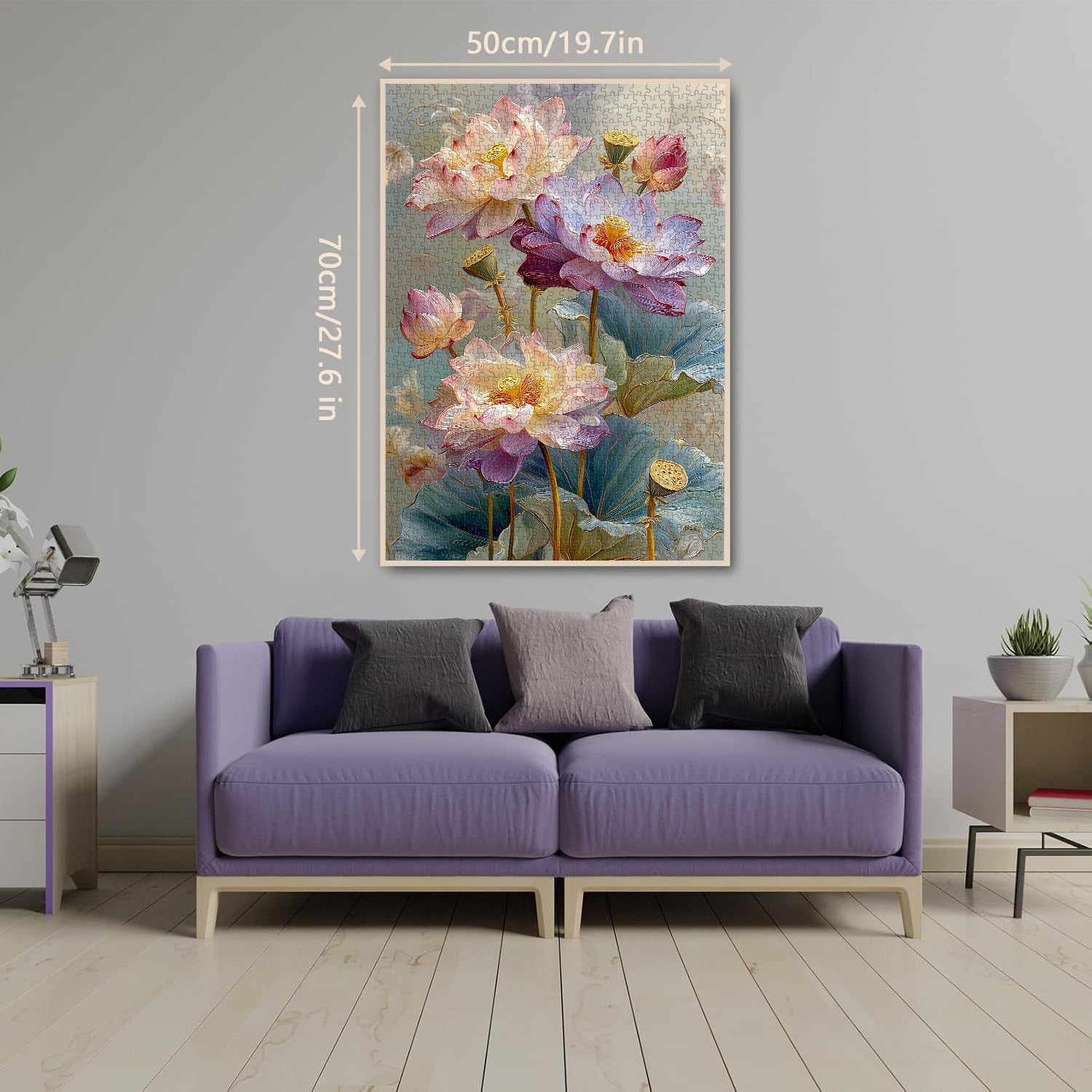 Serene Lotus Art Puzzle 1000 Teile