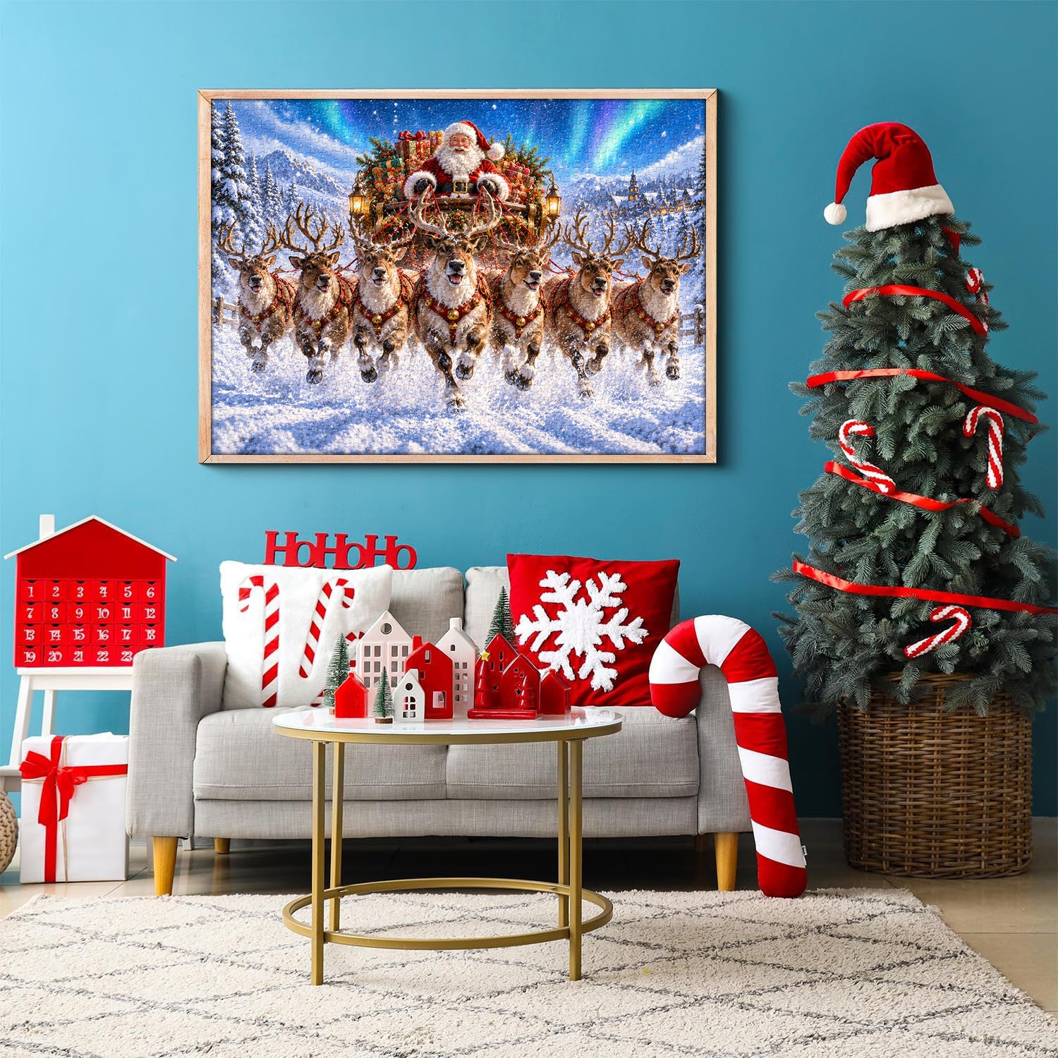 Aurora Sleigh Dash Jigsaw Puzzle 1000 Pieces