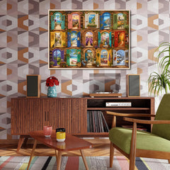 Colorful World Doors Jigsaw Puzzle 1000 Pieces