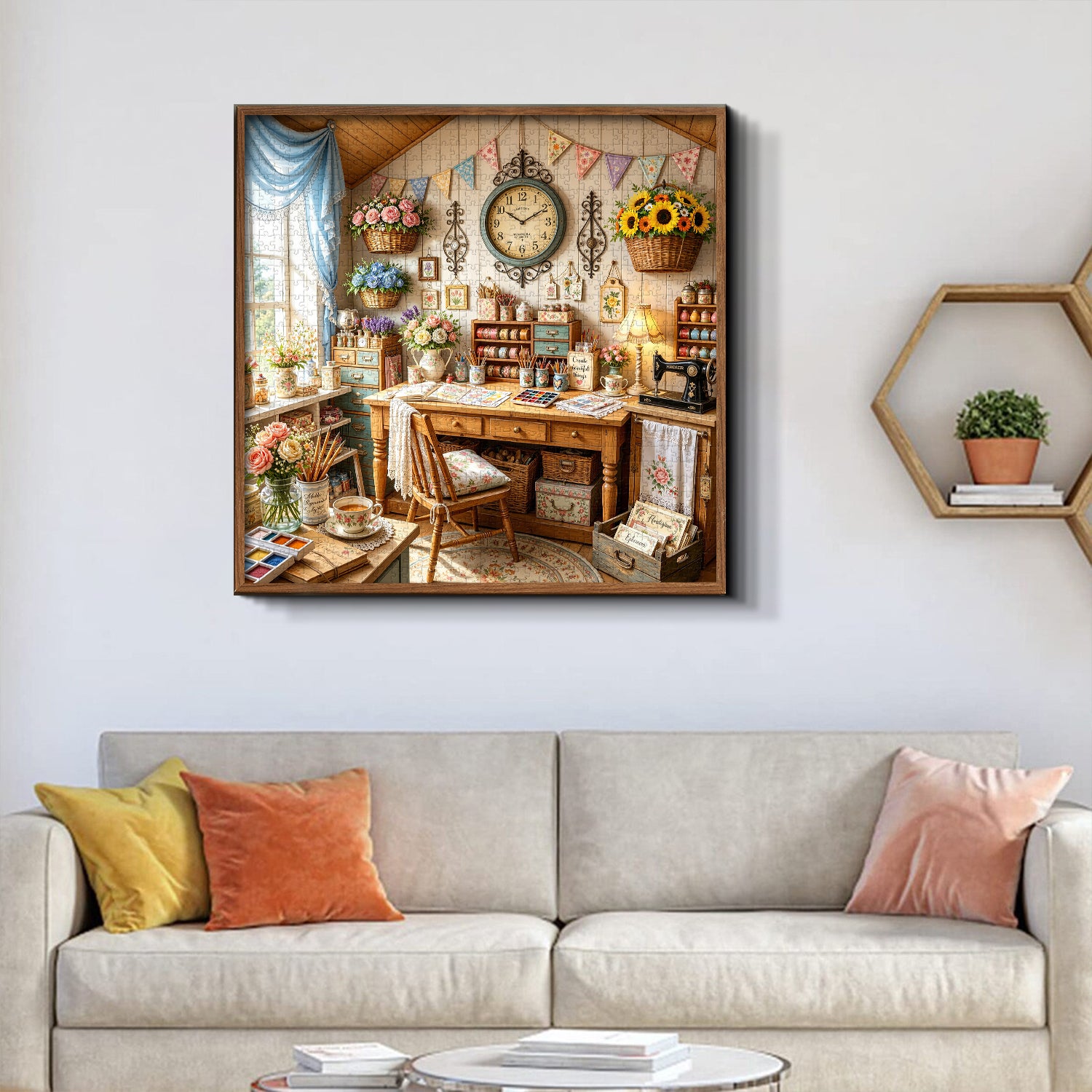 Vintage Art Cottage Jigsaw Puzzle 1000 Pieces