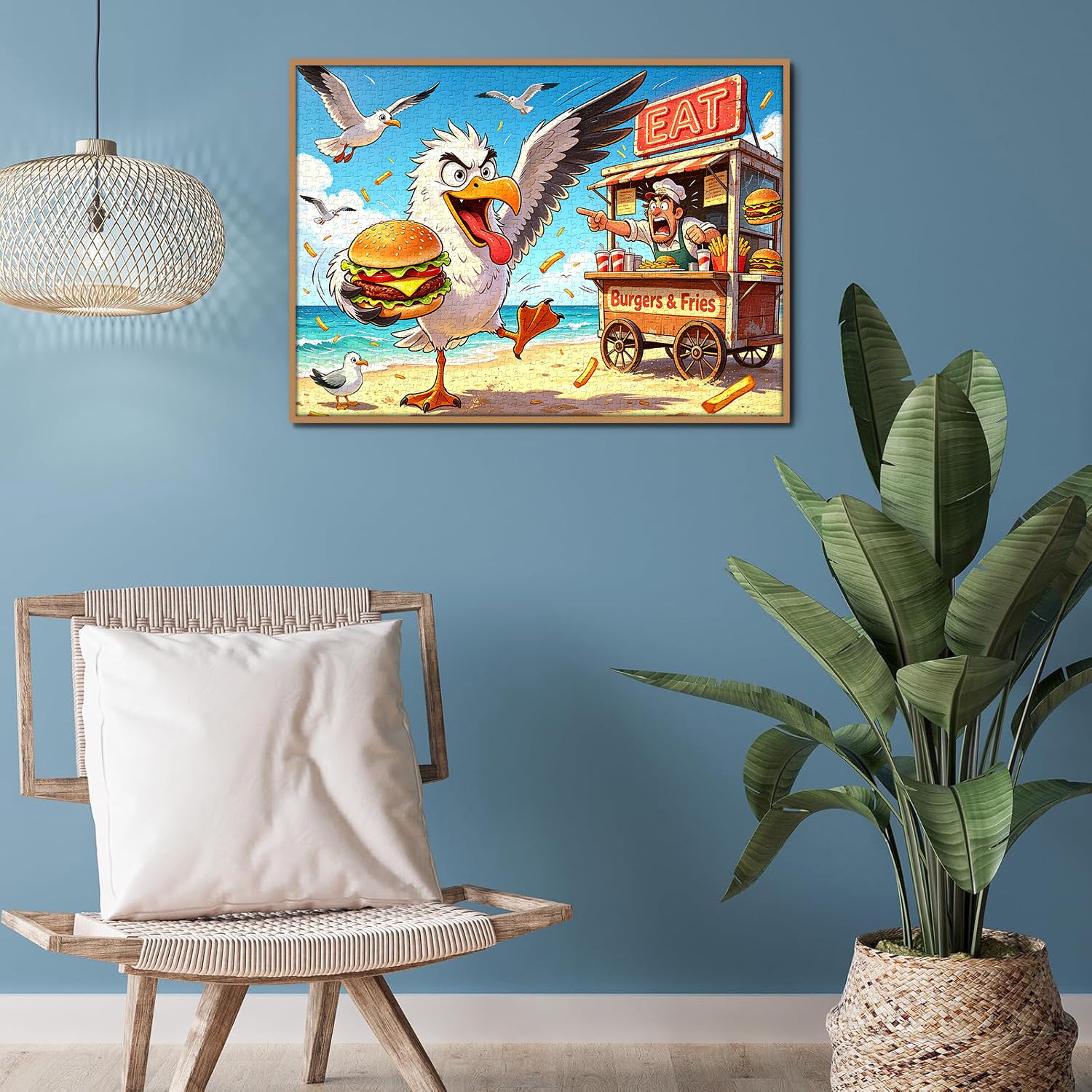 Beach Burger Bandit Jigsaw Puzzle 1000 Pieces