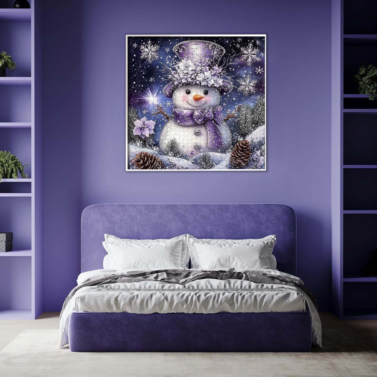 Sparkling Snowman Jigsaw Puzzle 1000 Pieces