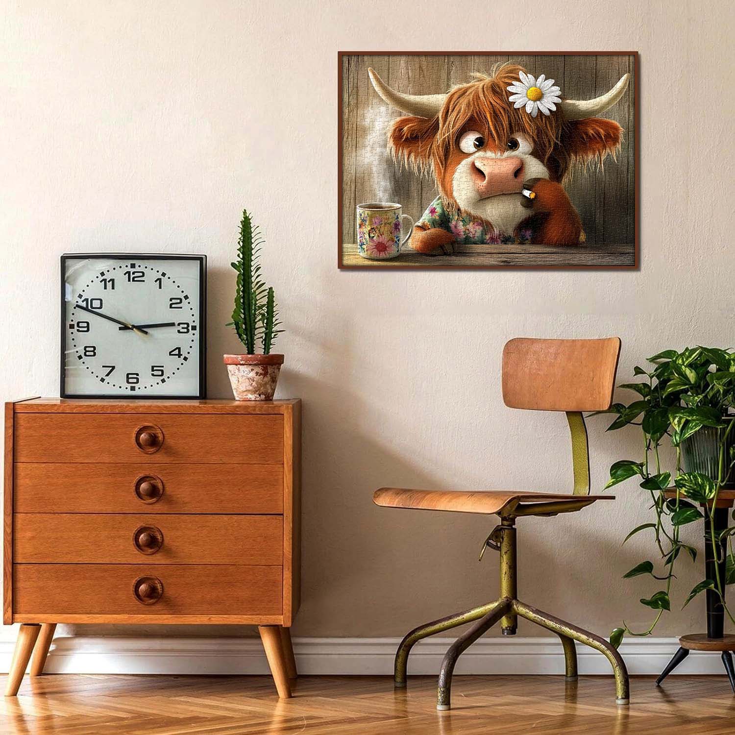 Cow's Melancholy Moment Jigsaw Puzzle 1000 Pieces