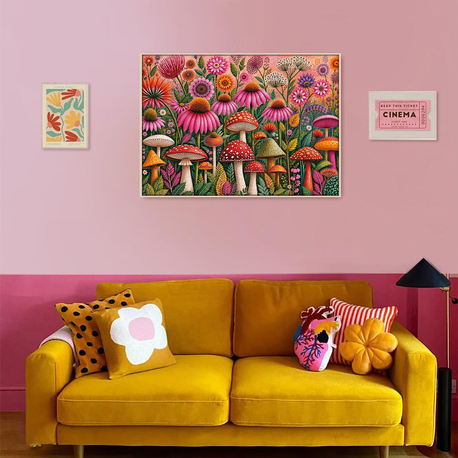 Floral Fungi Haven Jigsaw Puzzle 1000 Pieces