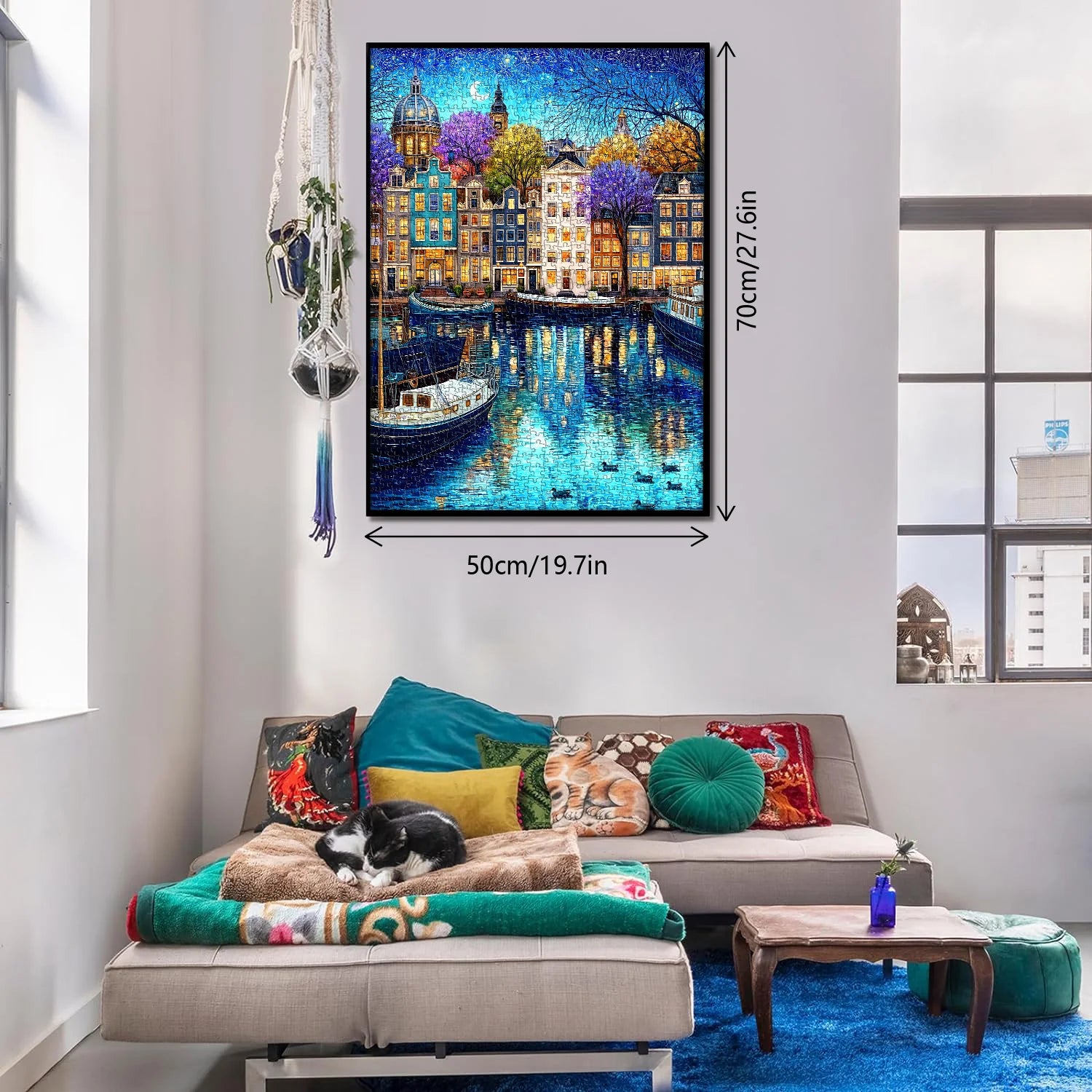 Puzzle Canale Notte Stellata 1000 Pezzi