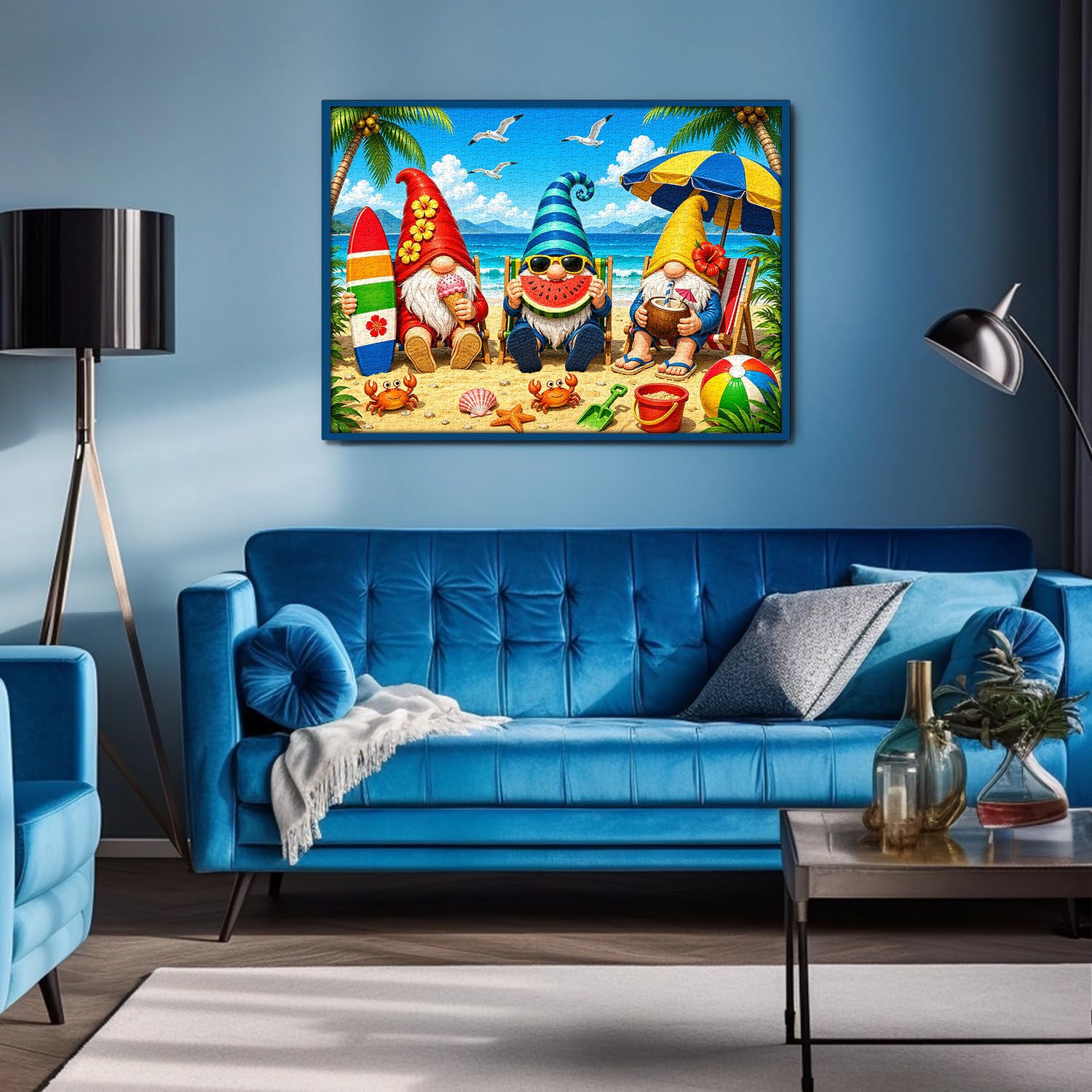 Summer Beach Gnomes Jigsaw Puzzle 1000 Pieces