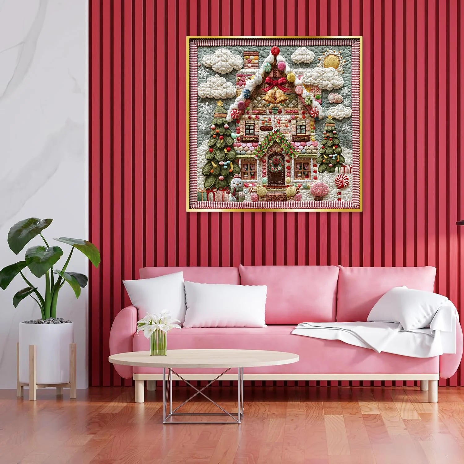 Candy Gingerbread House Jigsaw Puzzle 1000 Piece