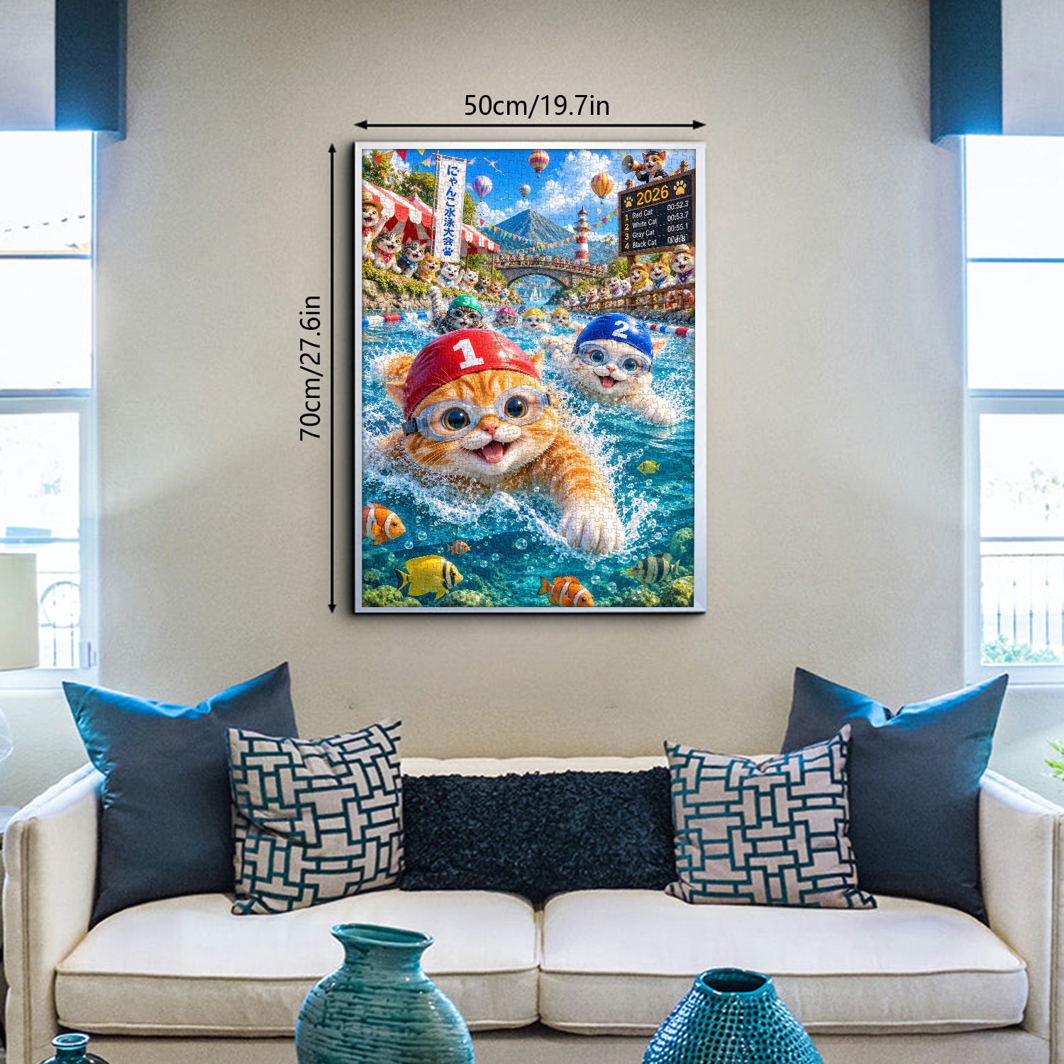 Swim Forward Bravely Jigsaw Puzzle 1000 Pieces