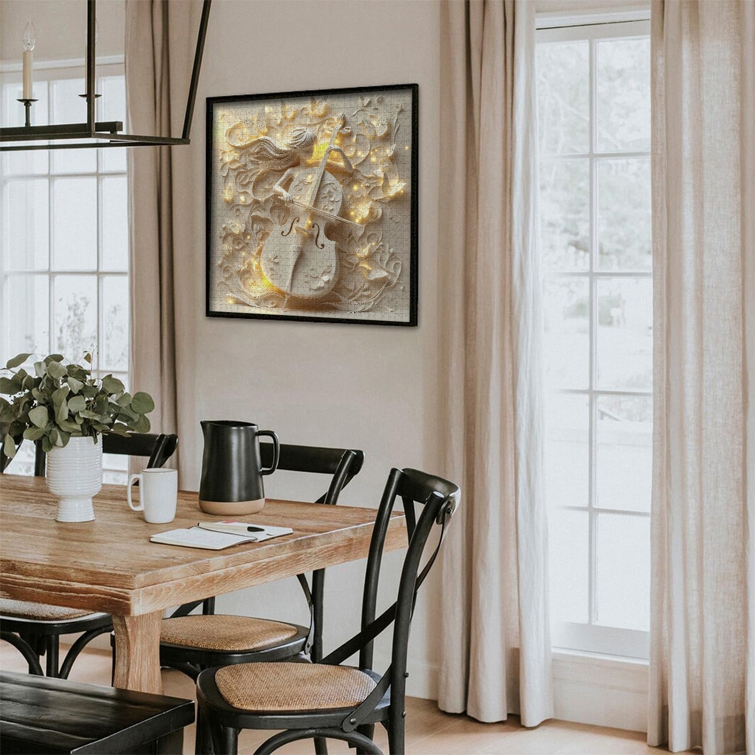 Puzzle di carta con melodia di farfalle, 1000 pezzi