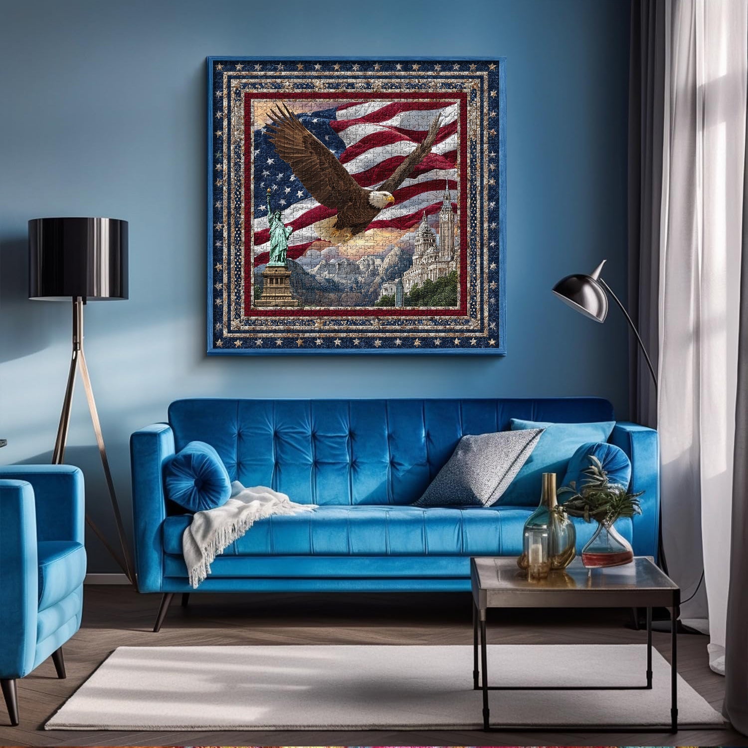 Puzzle Aigle sur la Liberté 1000 pièces