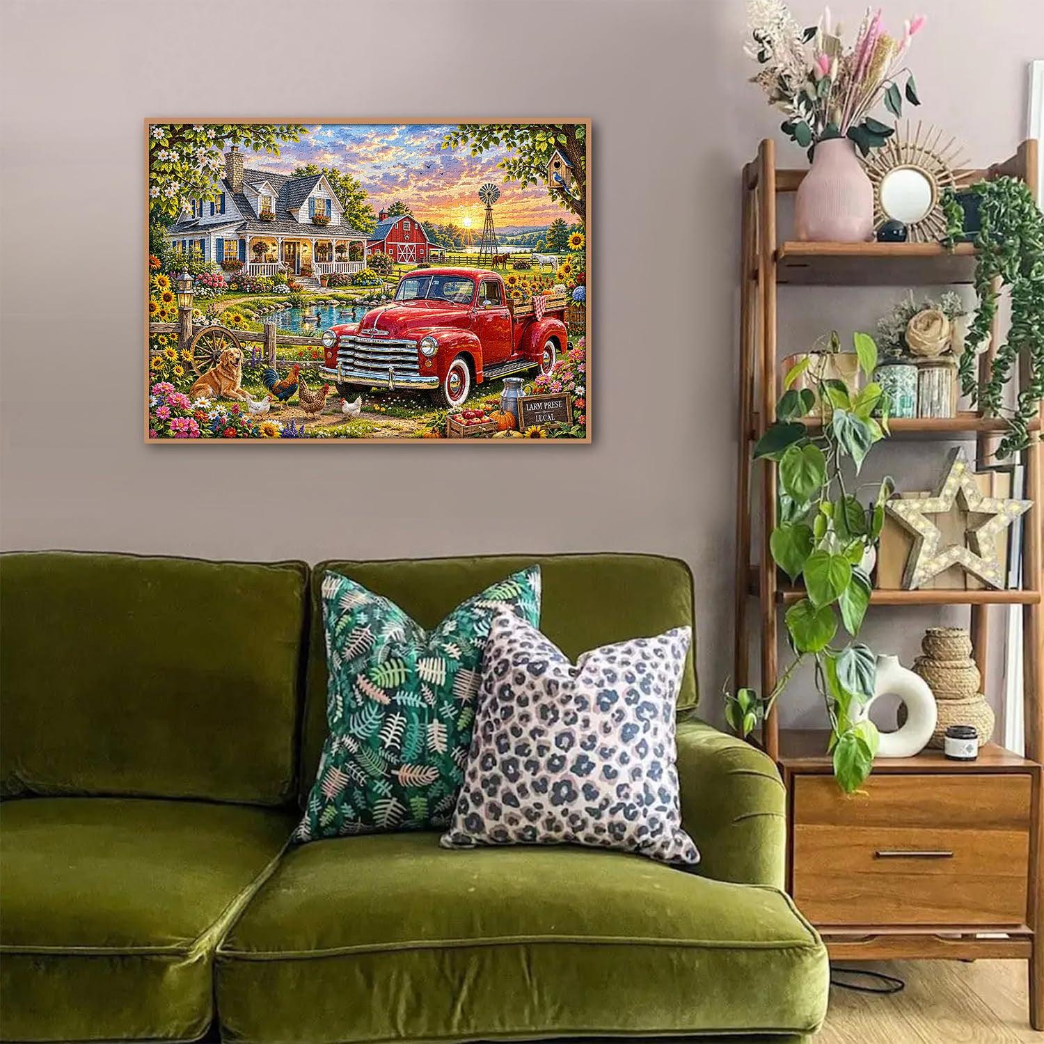 Farm Sunset Jigsaw Puzzle 1000 Pieces
