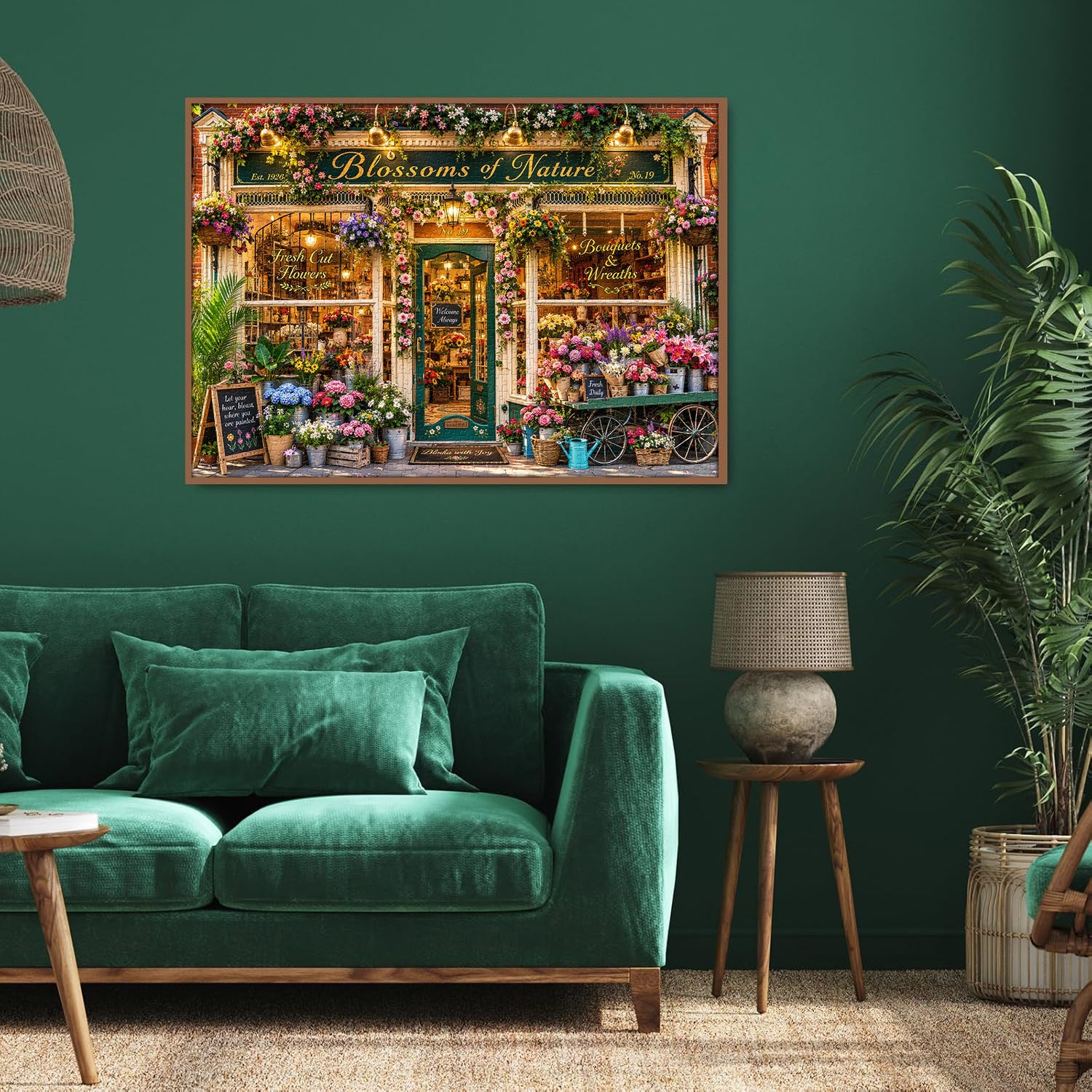 Colorful Bloom Shop Jigsaw Puzzle 1000 Pieces