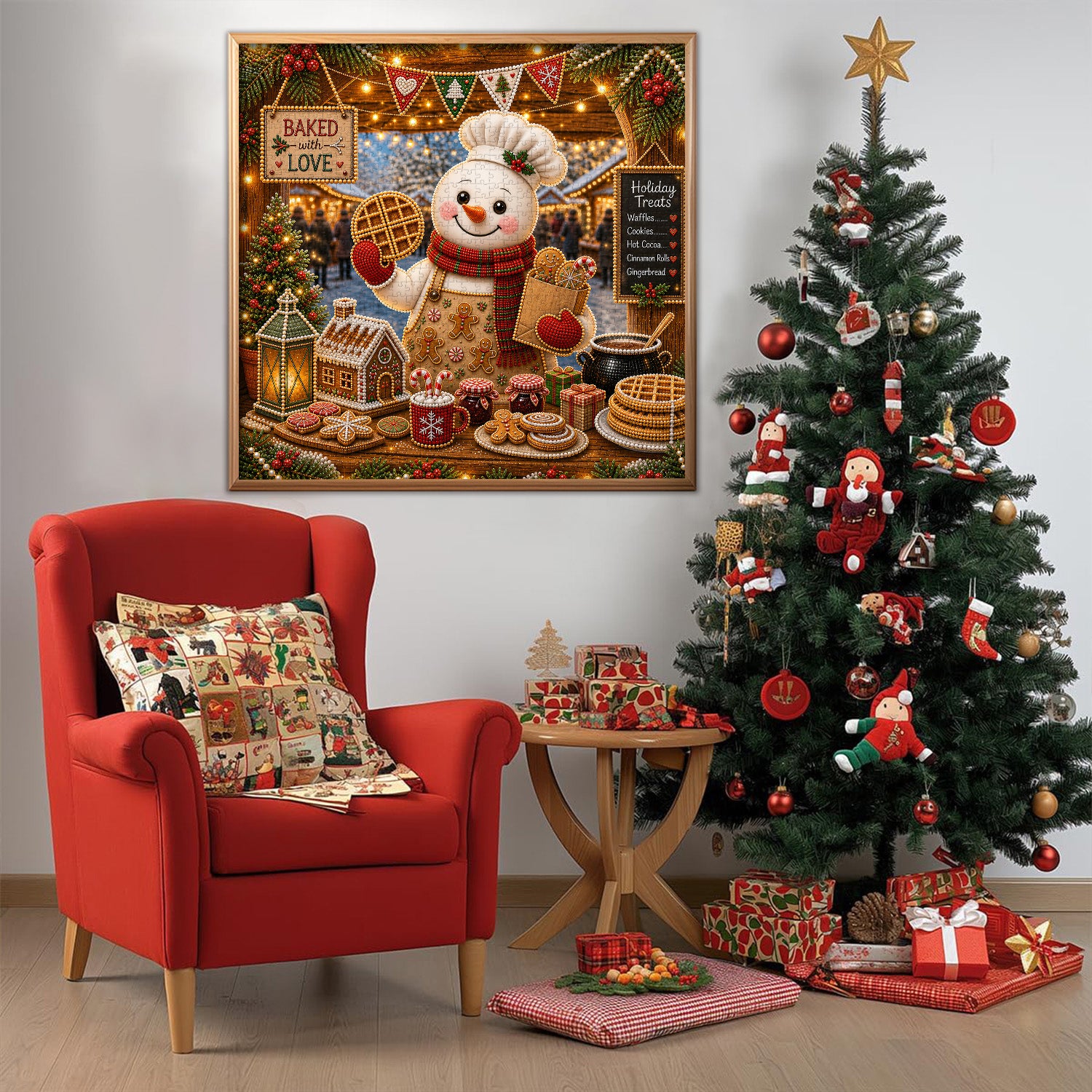 Snowman Baker Jigsaw Puzzle 1000 Pieces
