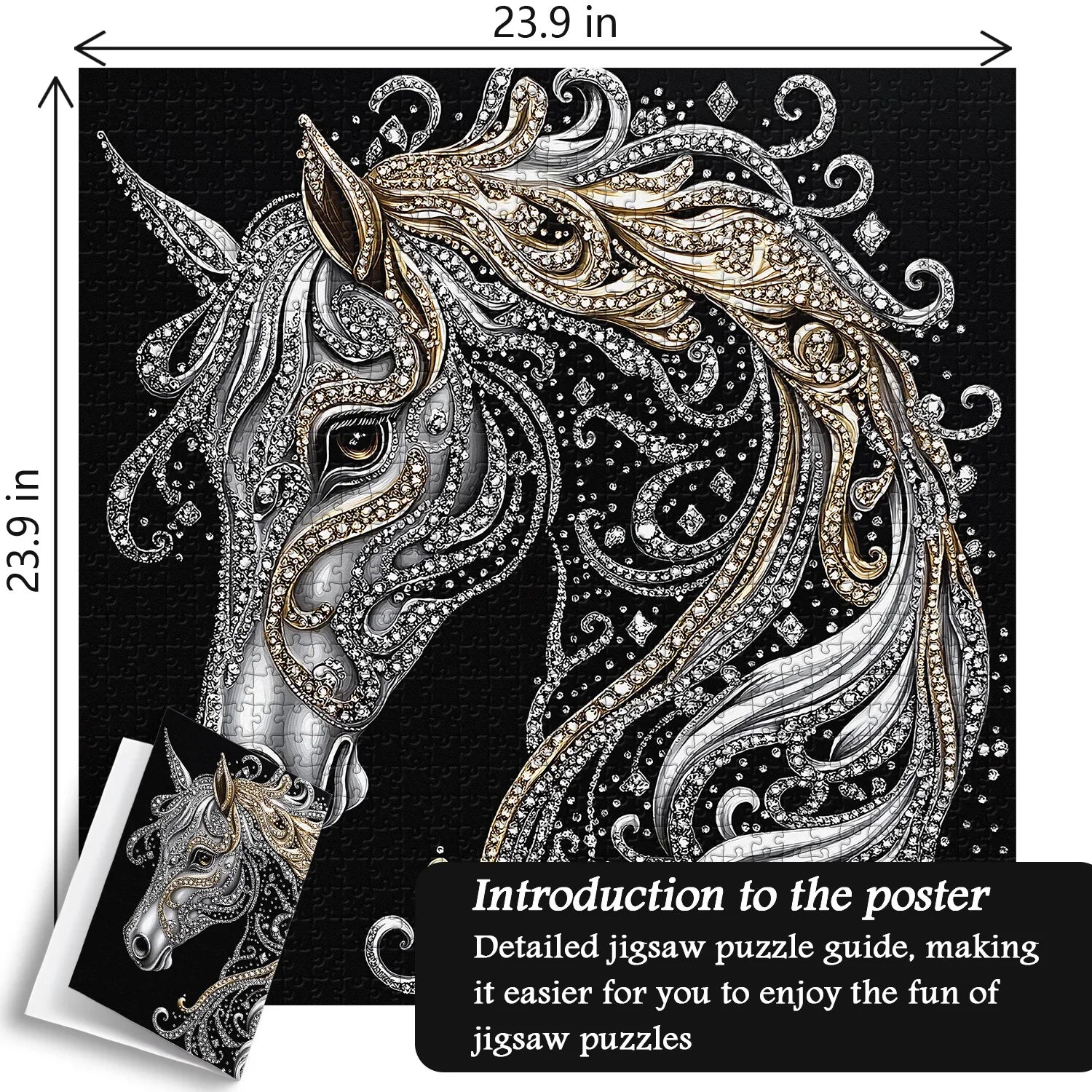 Diamond Horse Jigsaw Puzzle 1000 Pieces