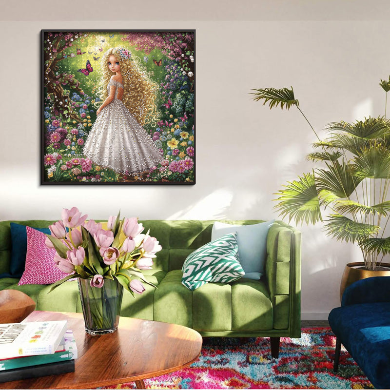 Beauté blonde au milieu des fleurs puzzle 1000 pièces 1000 pièces