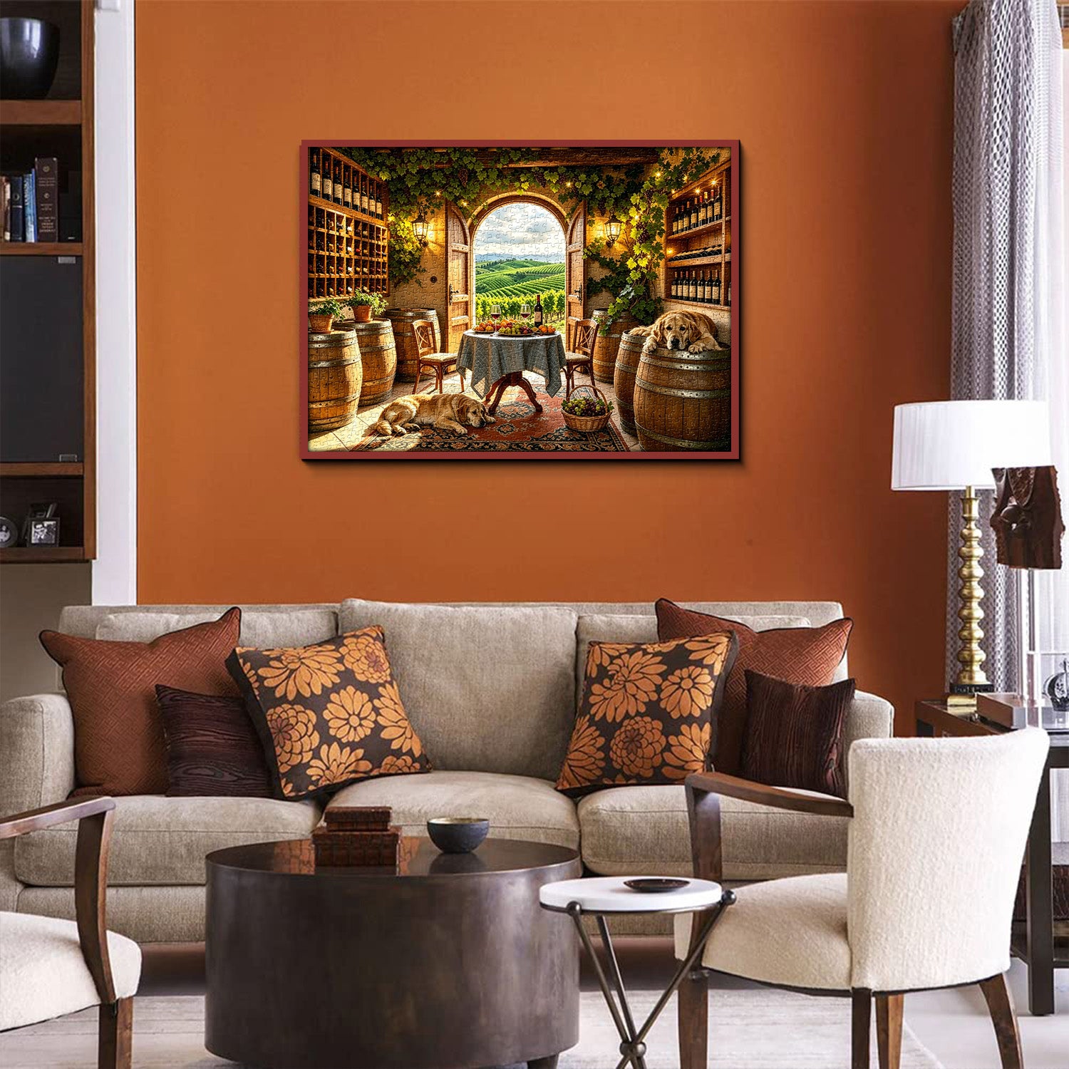 Puzzle Cantina Toscana Illuminata dal Sole 1000 Pezzi