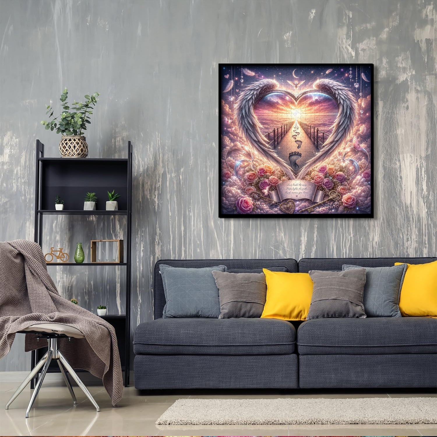 Winged Heart Heaven Path Jigsaw Puzzle 1000 Pieces