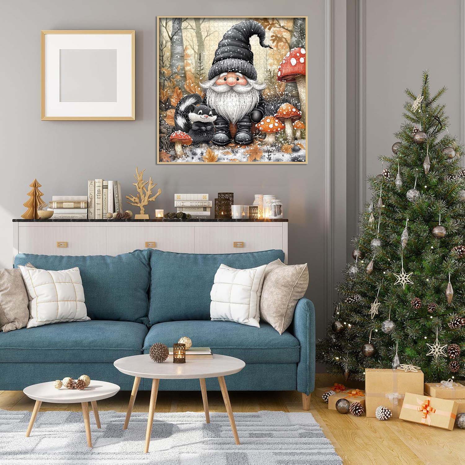 Mignon gnome et skunk puzzle 1000 pièces