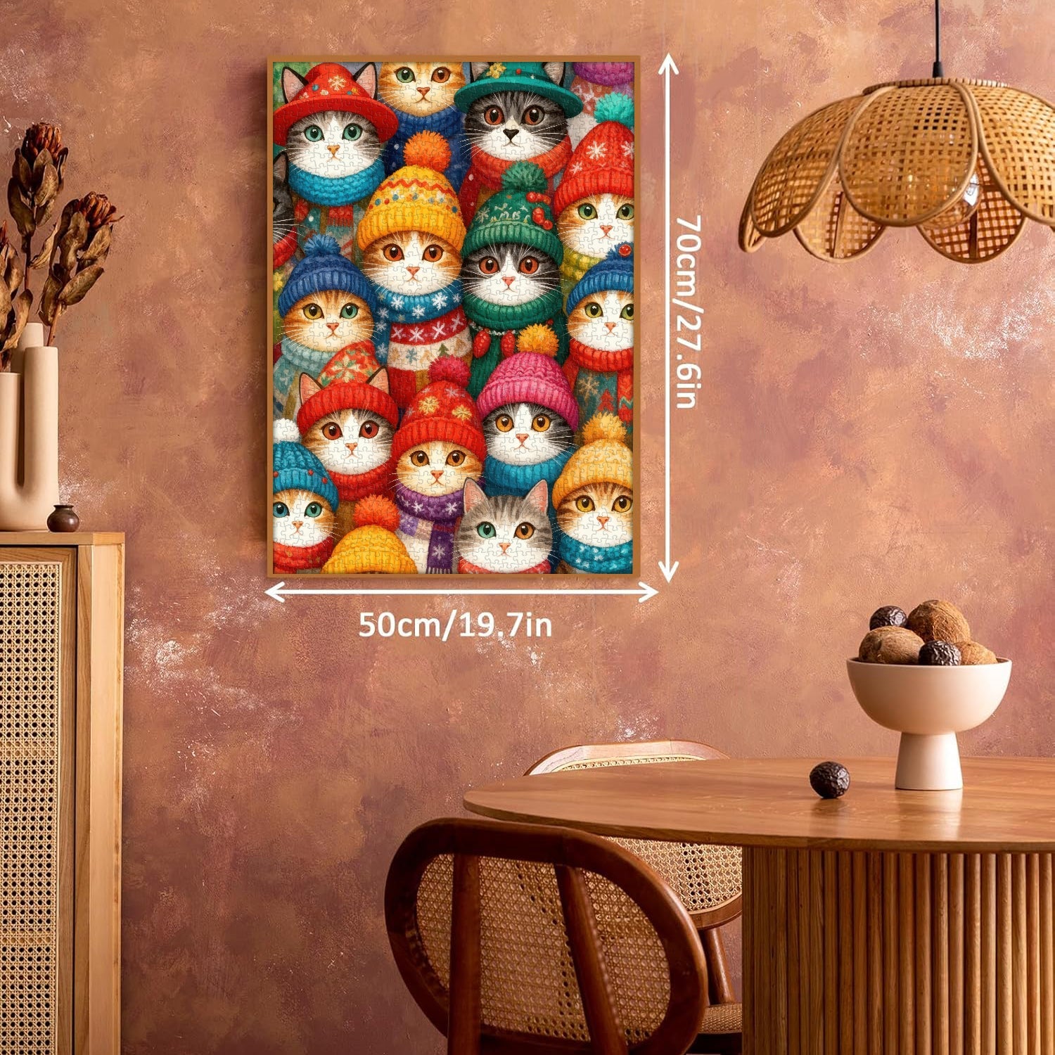 Hat-wearing Cat Crew Jigsaw Puzzle 1000 Pieces