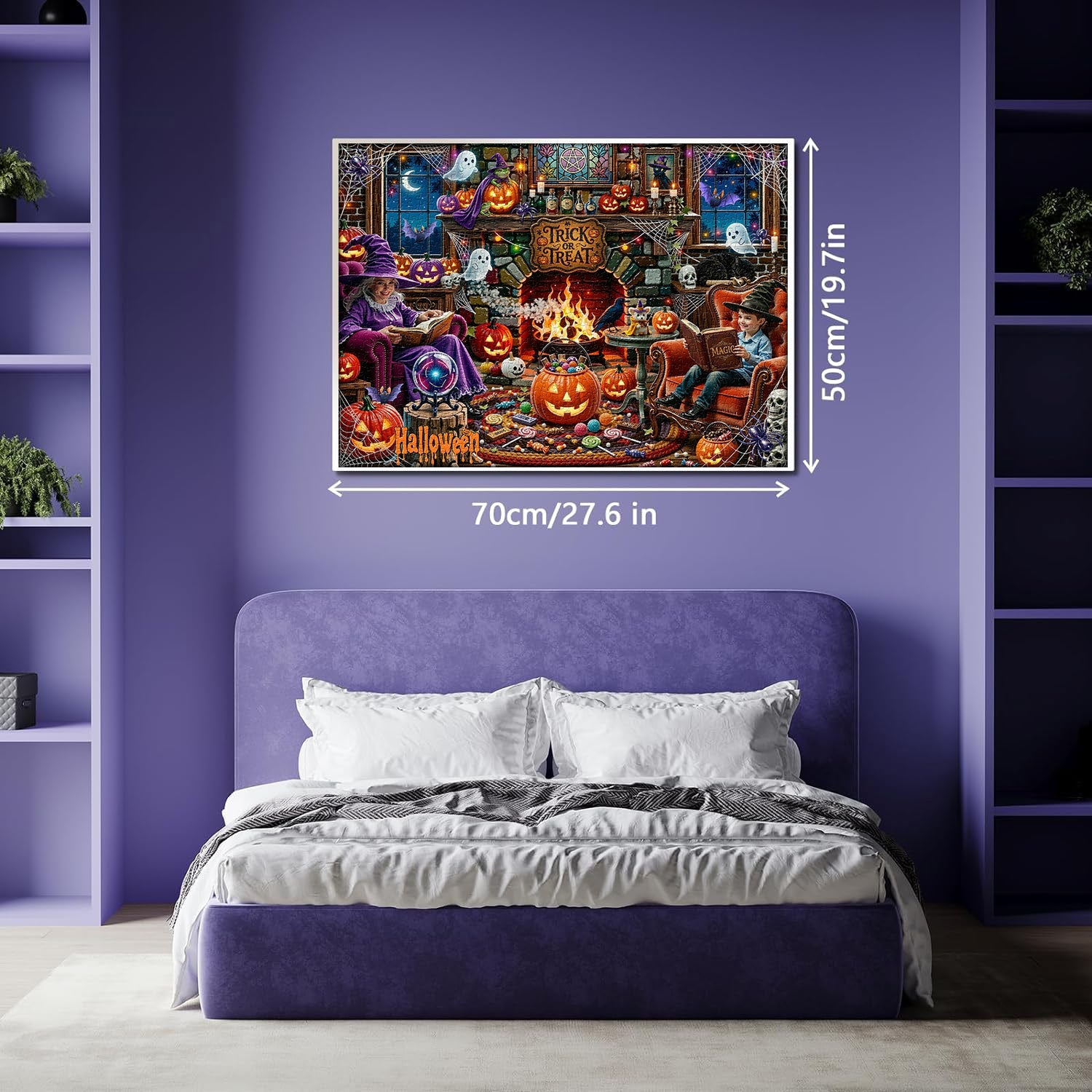 Puzzle del focolare di Halloween 1000 pezzi